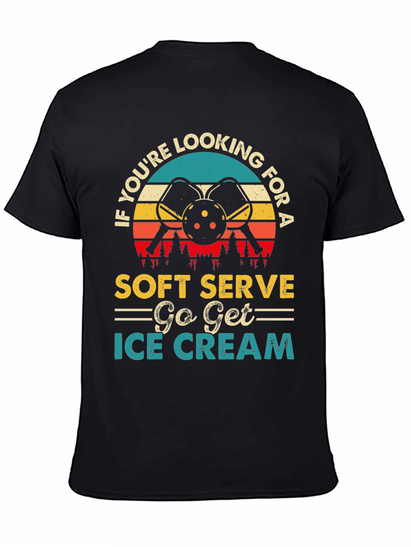 Soft Serve Ice Cream Pickleball T-Shirt