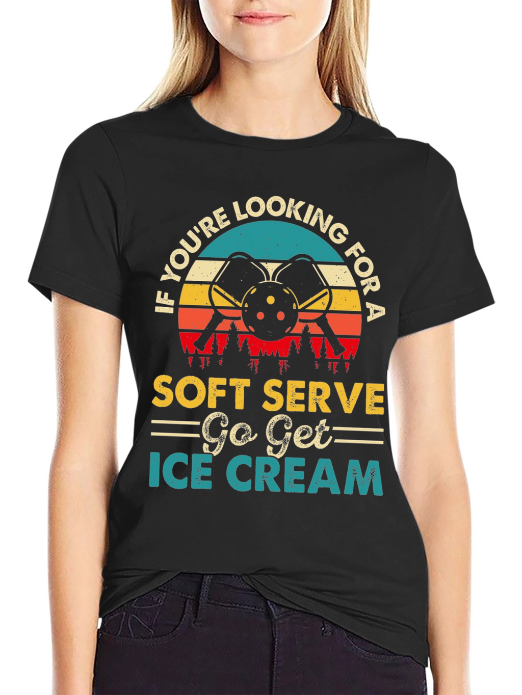 Soft Serve Ice Cream Pickleball T-Shirt