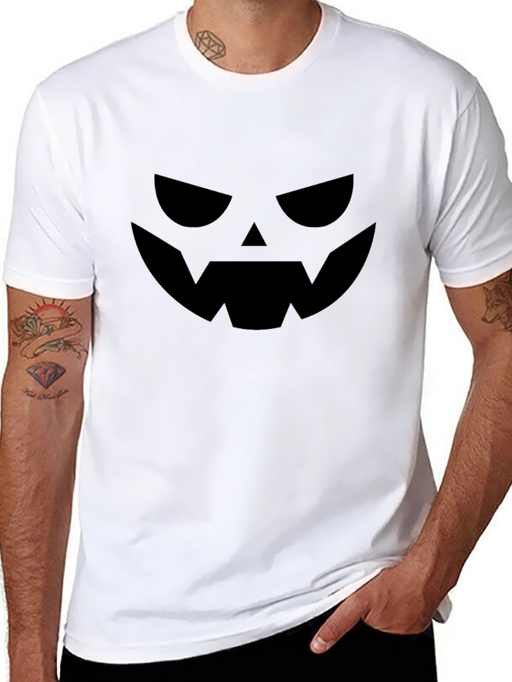 Spooky Jack-o-Lantern Graphic T-Shirt