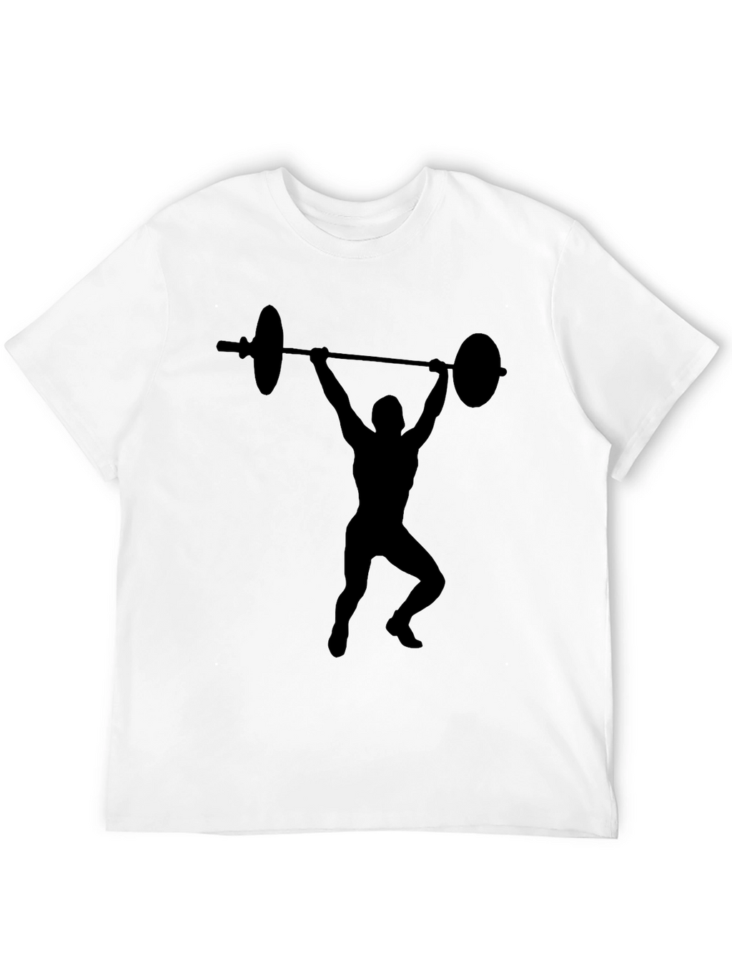 Weightlifting Silhouette Black T-Shirt