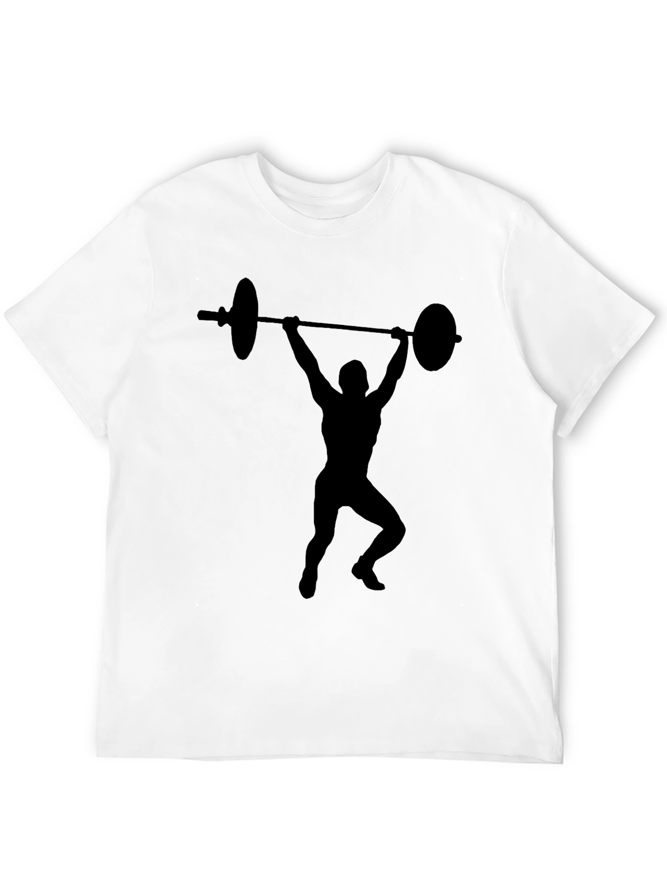 Weightlifting Silhouette Black T-Shirt