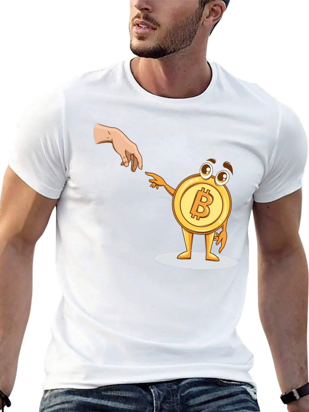 Bitcoin Creation T-Shirt Funny Crypto Tee