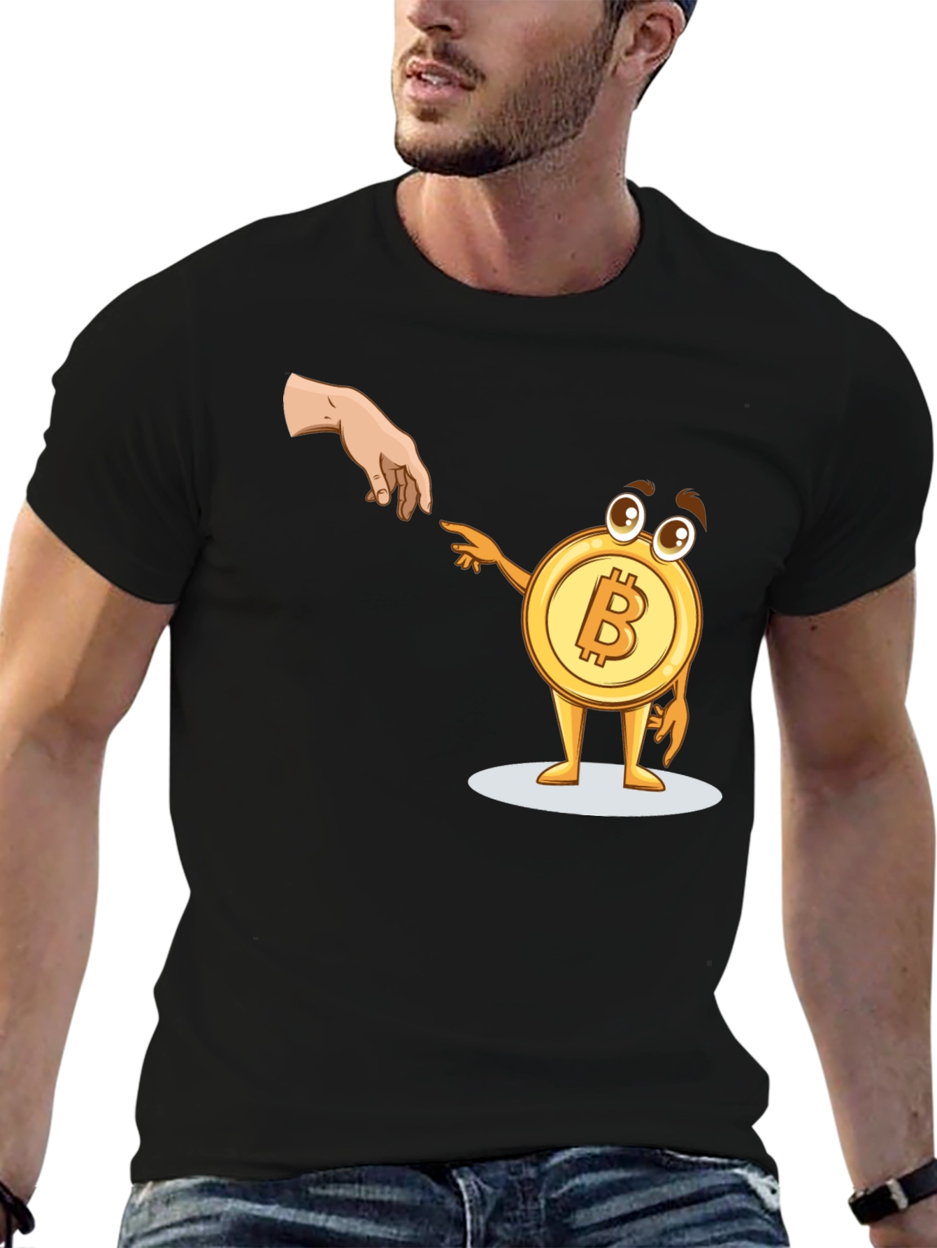 Bitcoin Creation T-Shirt Funny Crypto Tee