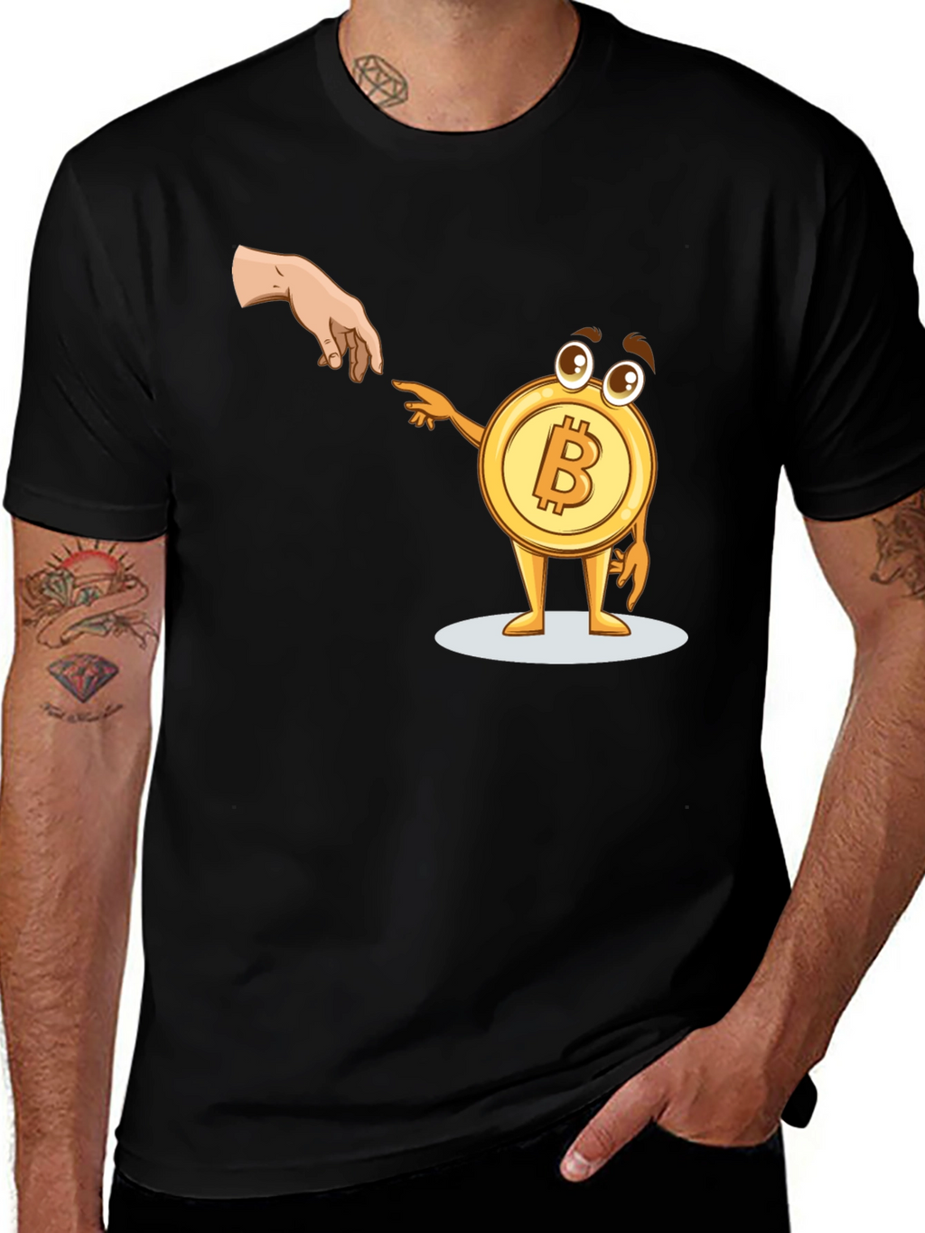 Bitcoin Creation T-Shirt Funny Crypto Tee