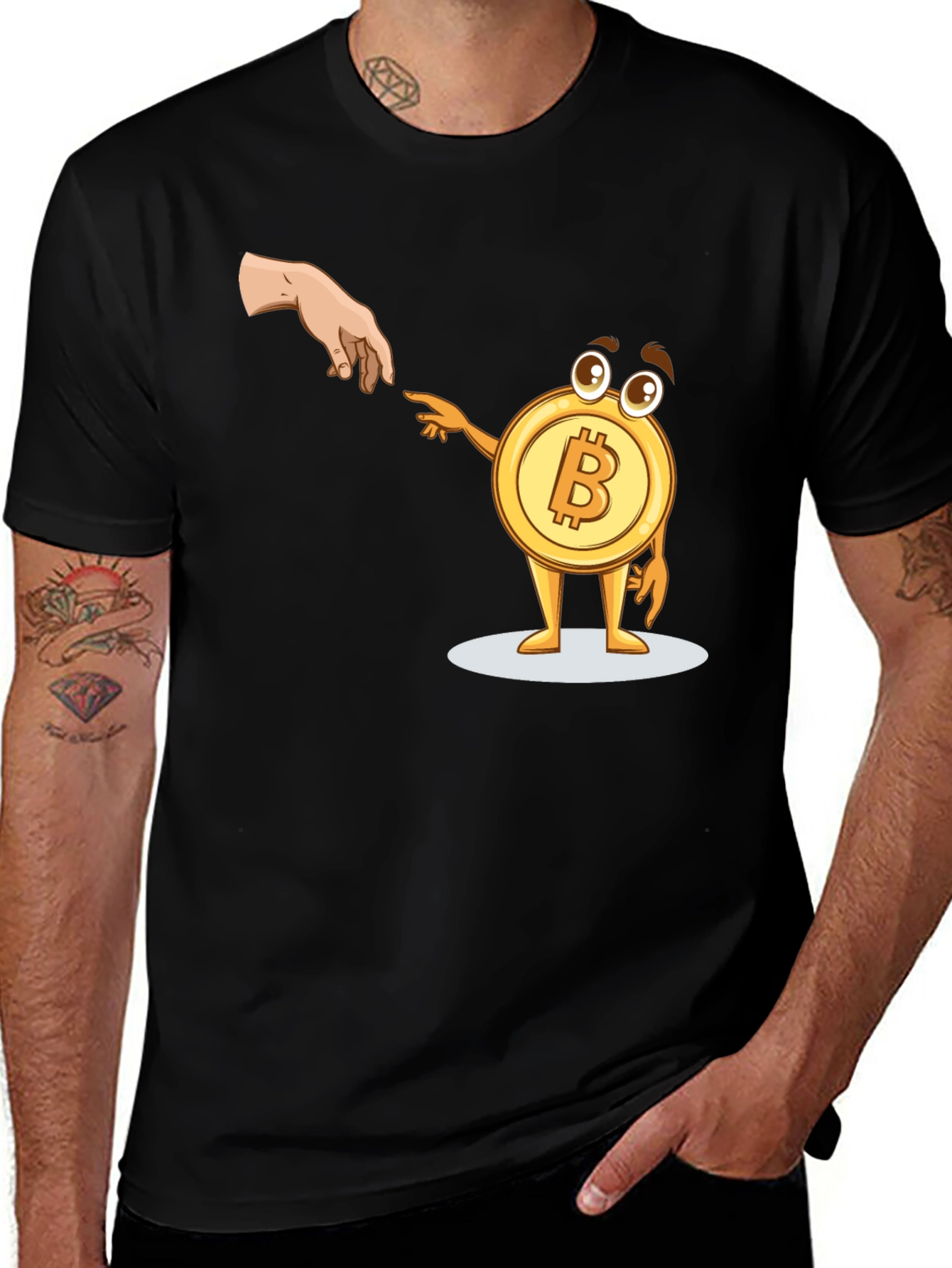 Bitcoin Creation T-Shirt Funny Crypto Tee