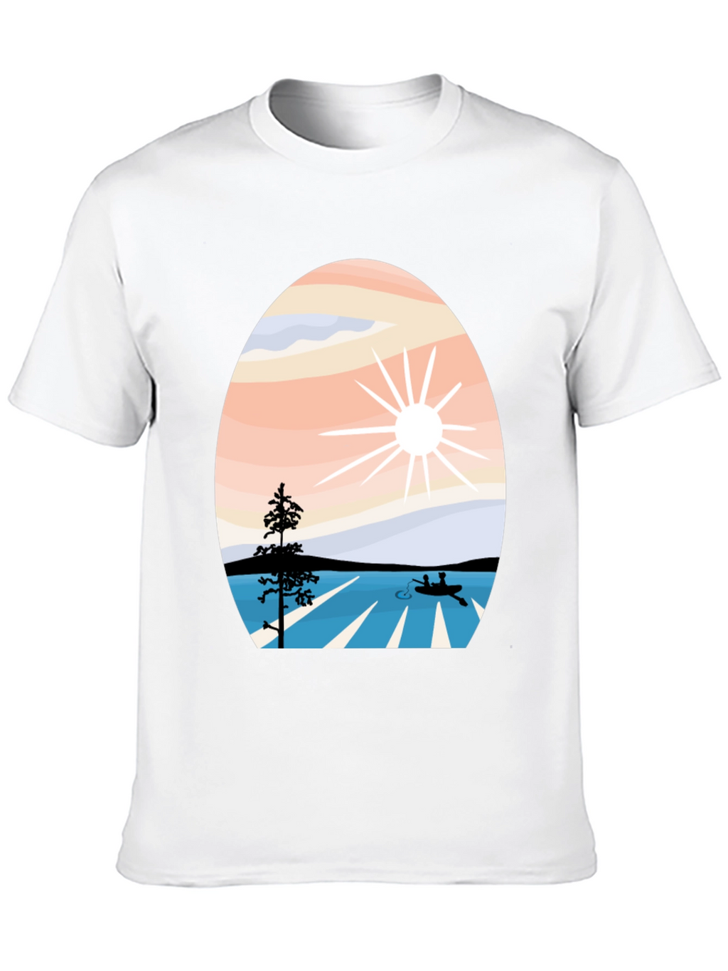 Nature Inspired Graphic Tee - Black