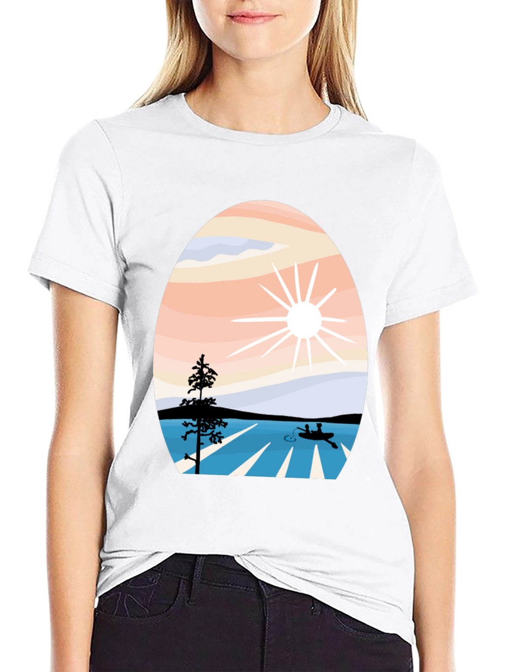 Nature Inspired Graphic Tee - Black