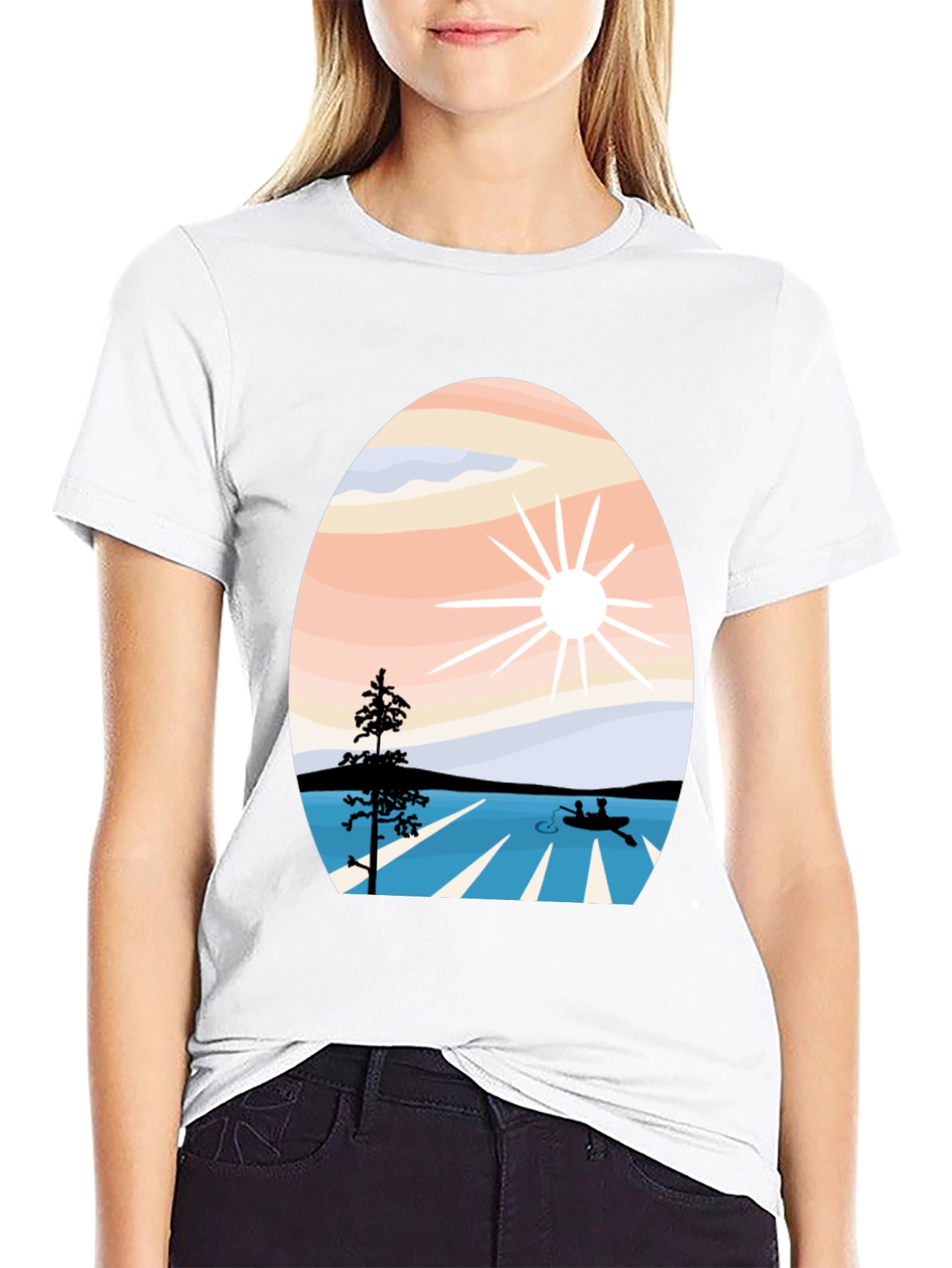 Nature Inspired Graphic Tee - Black