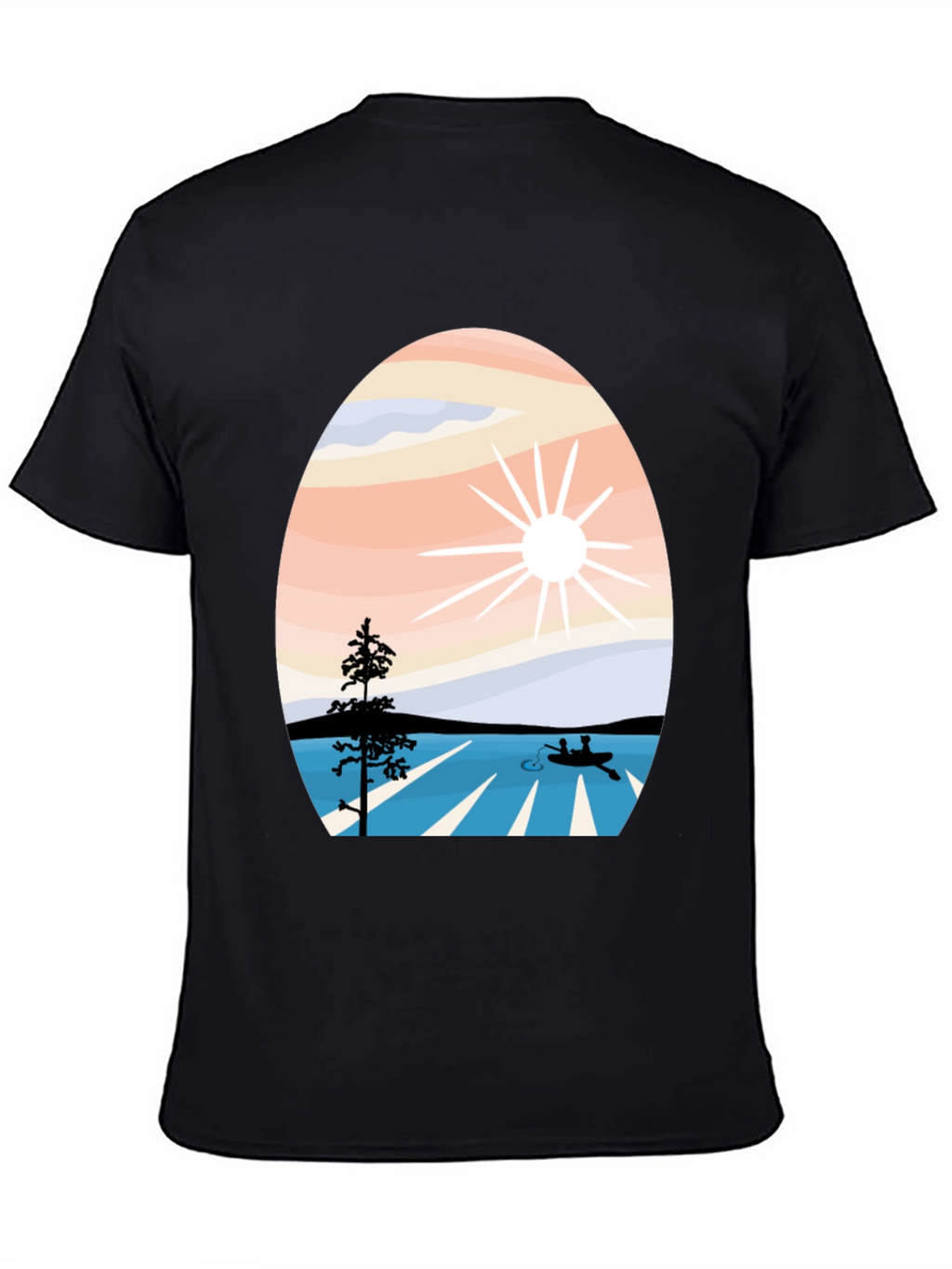 Nature Inspired Graphic Tee - Black