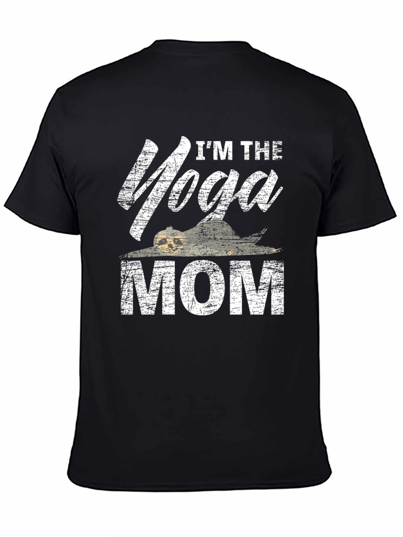 Im the Yoga Mom Distressed Graphic Tee
