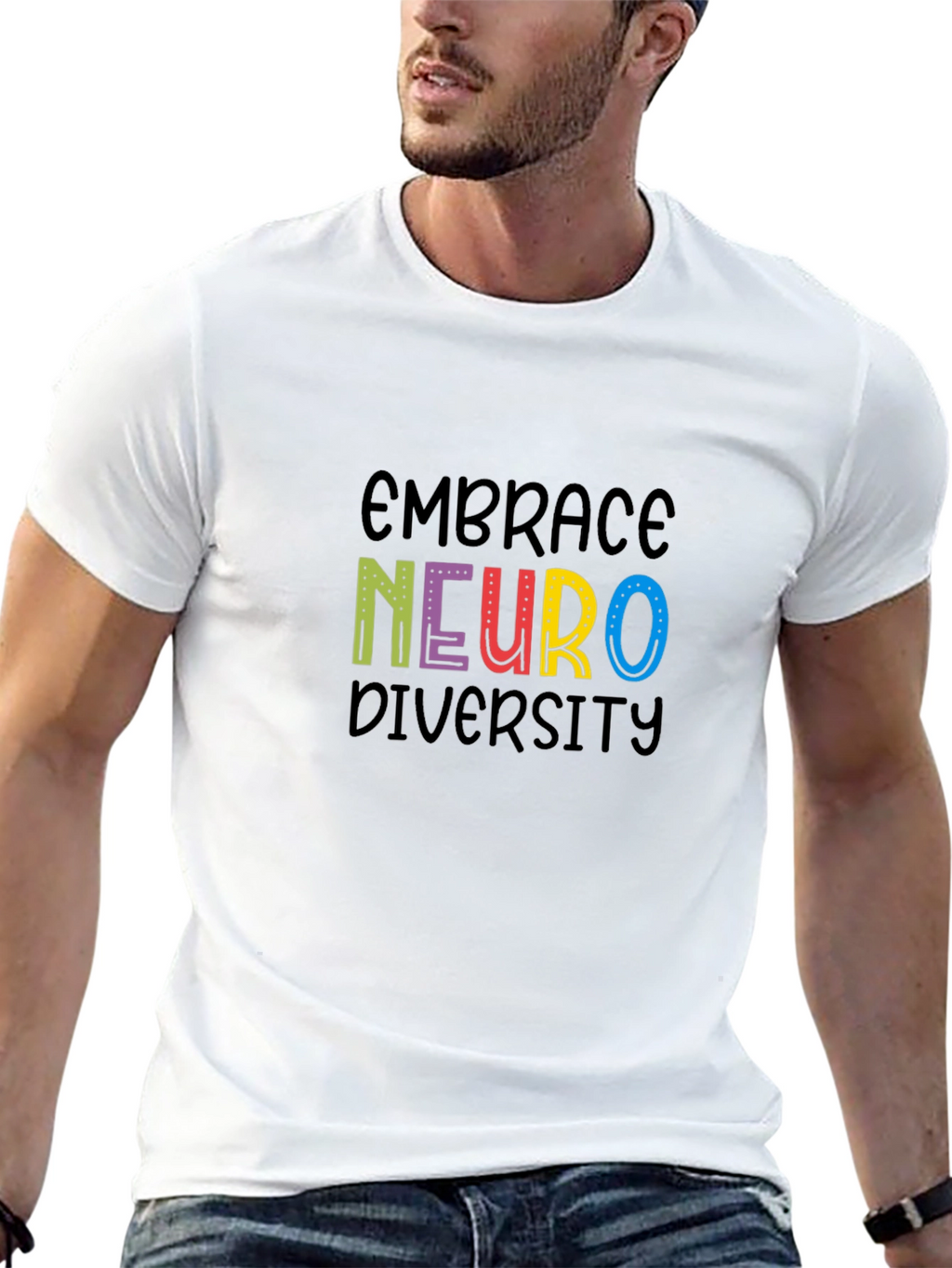 Embrace Neuro Diversity Black T-Shirt