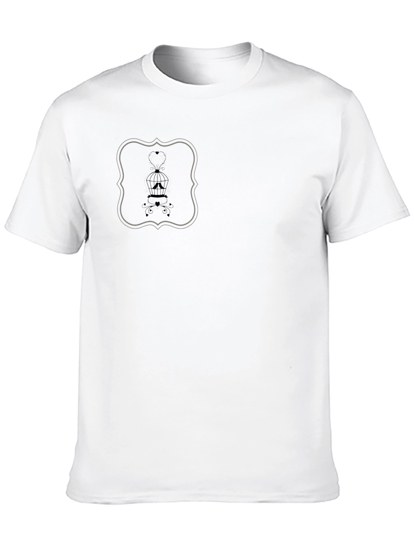 Modern Graphic Tee - Birdcage Love Design