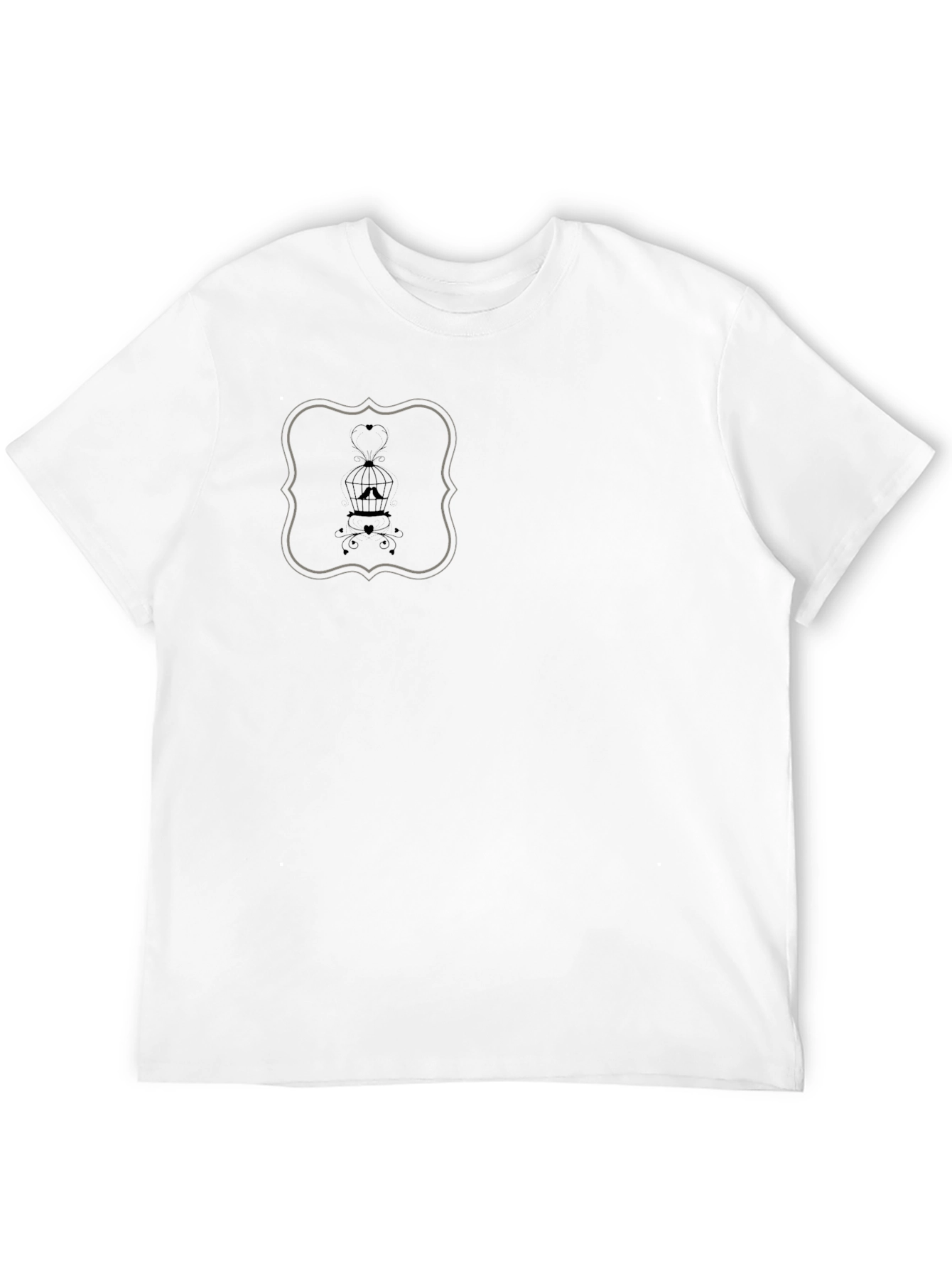 Modern Graphic Tee - Birdcage Love Design