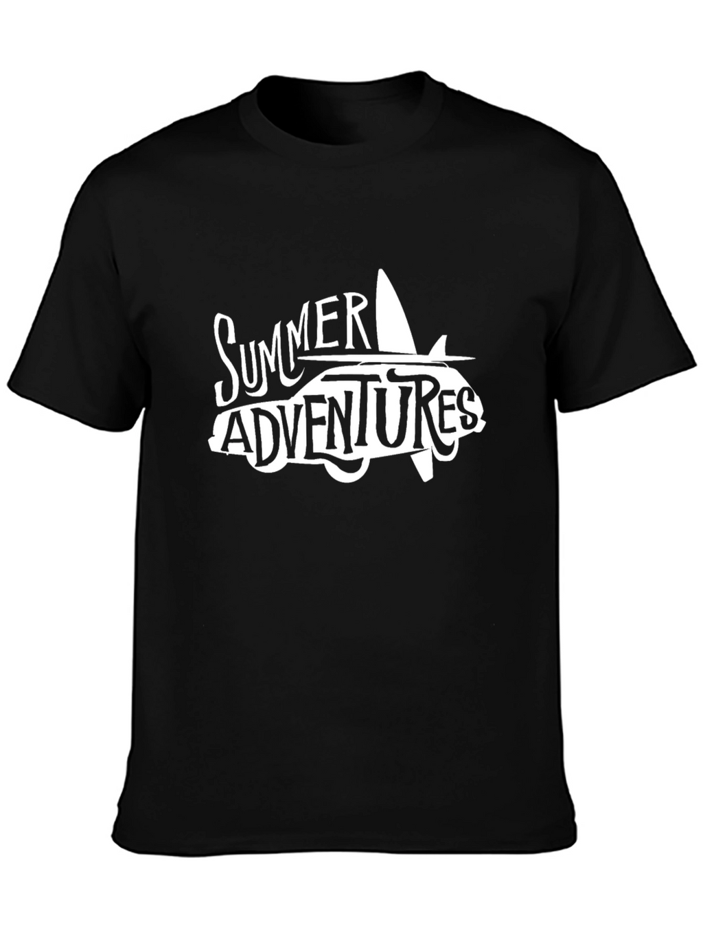 Summer Adventures Graphic T-Shirt - Black