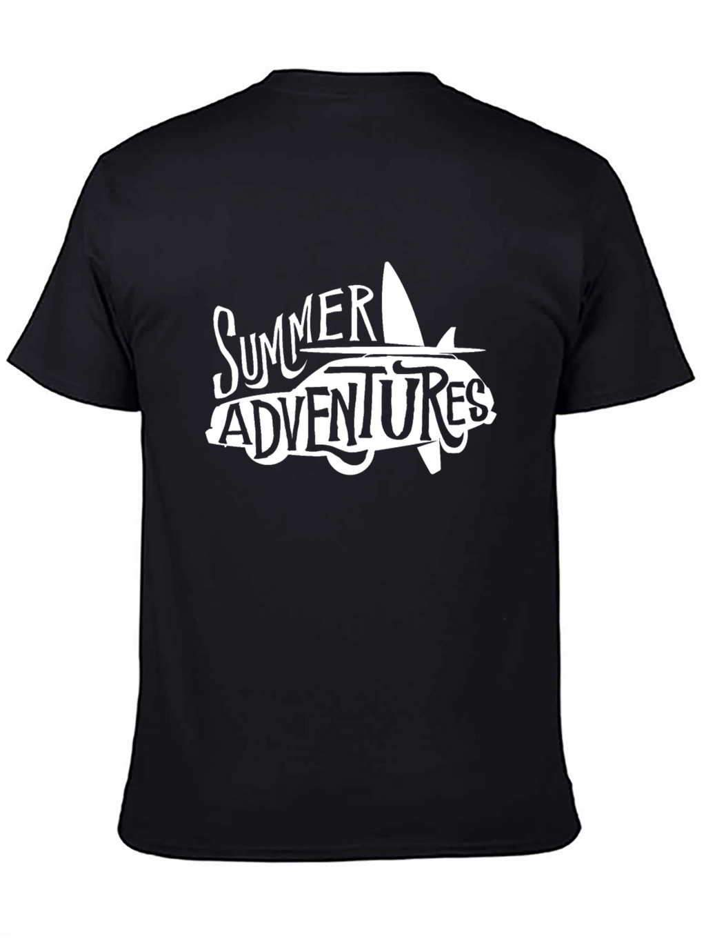Summer Adventures Graphic T-Shirt - Black
