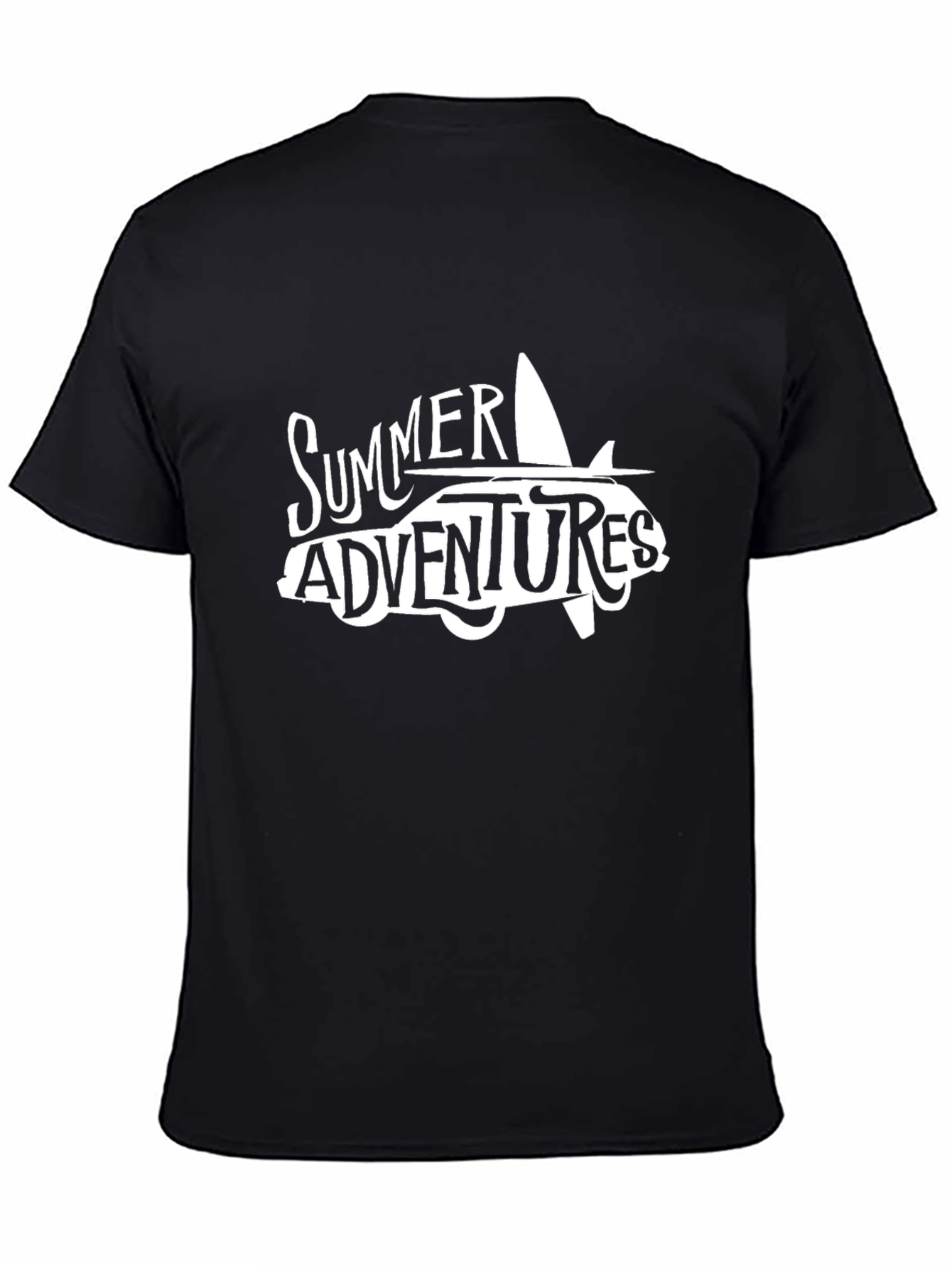 Summer Adventures Graphic T-Shirt - Black