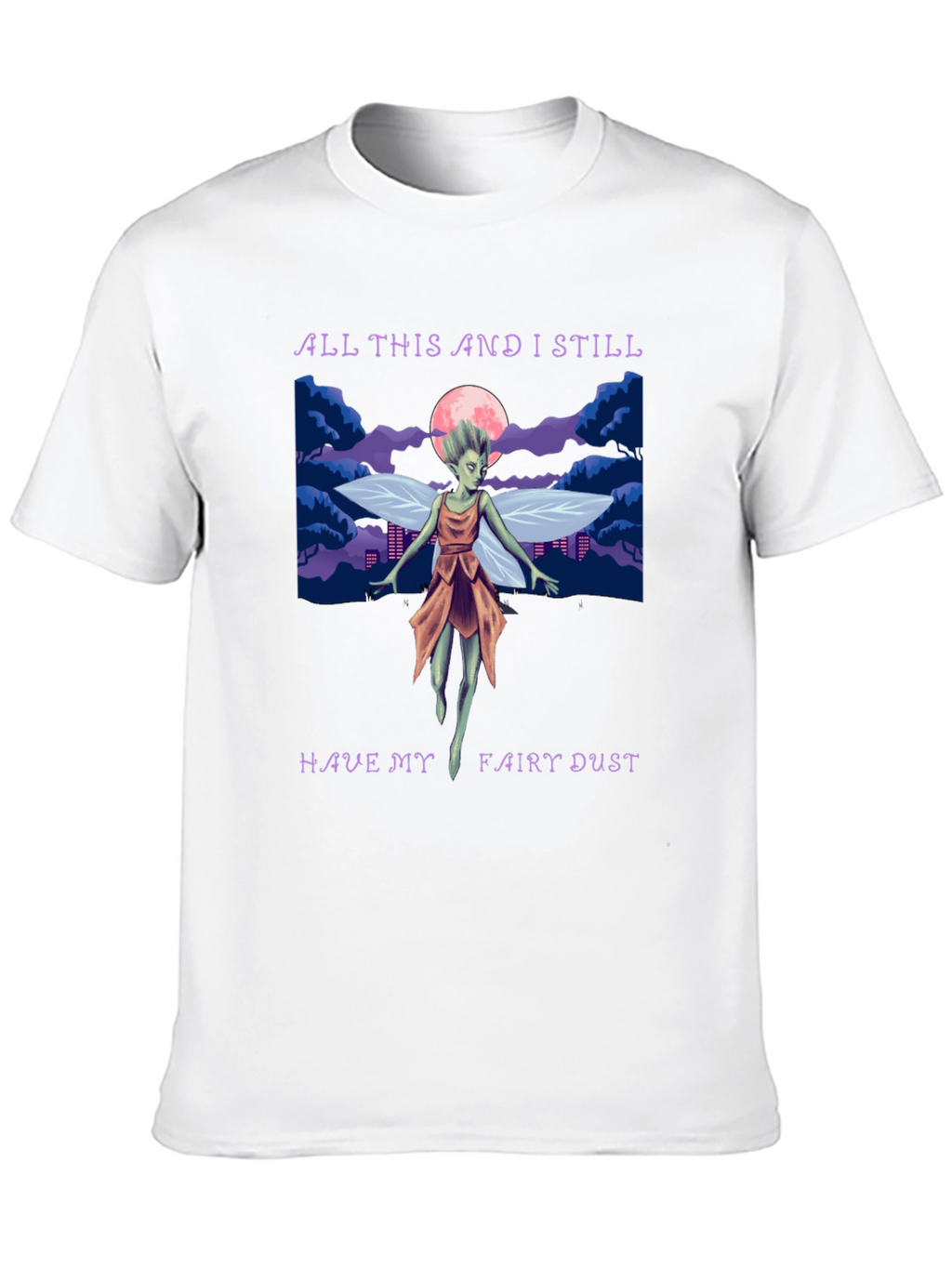 Fairy Dust Graphic Tee - Whimsical Design Soft Cotton