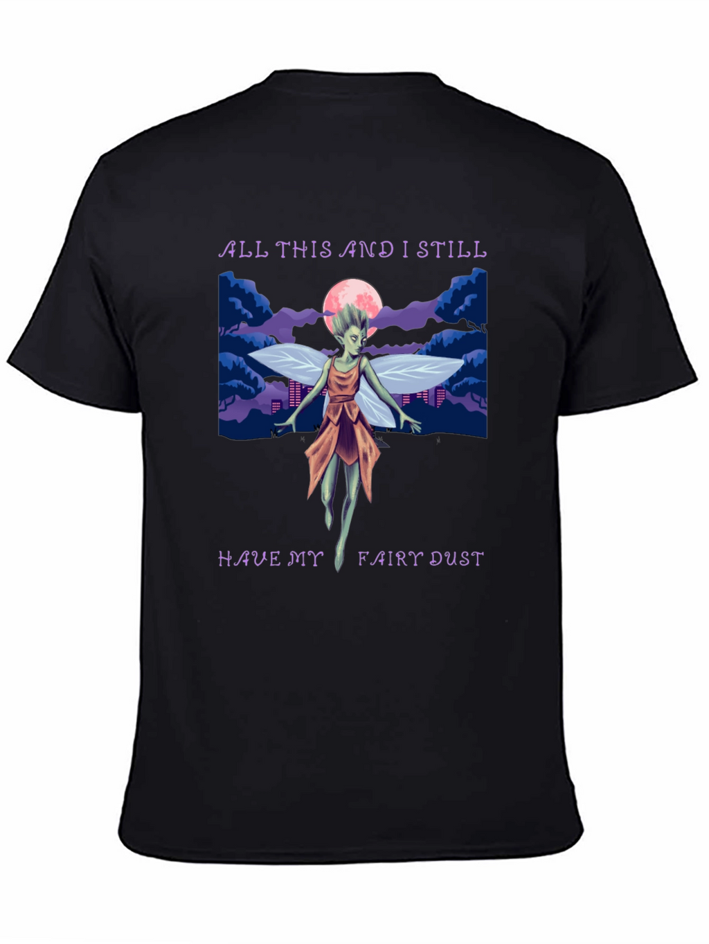 Fairy Dust Graphic Tee - Whimsical Design Soft Cotton
