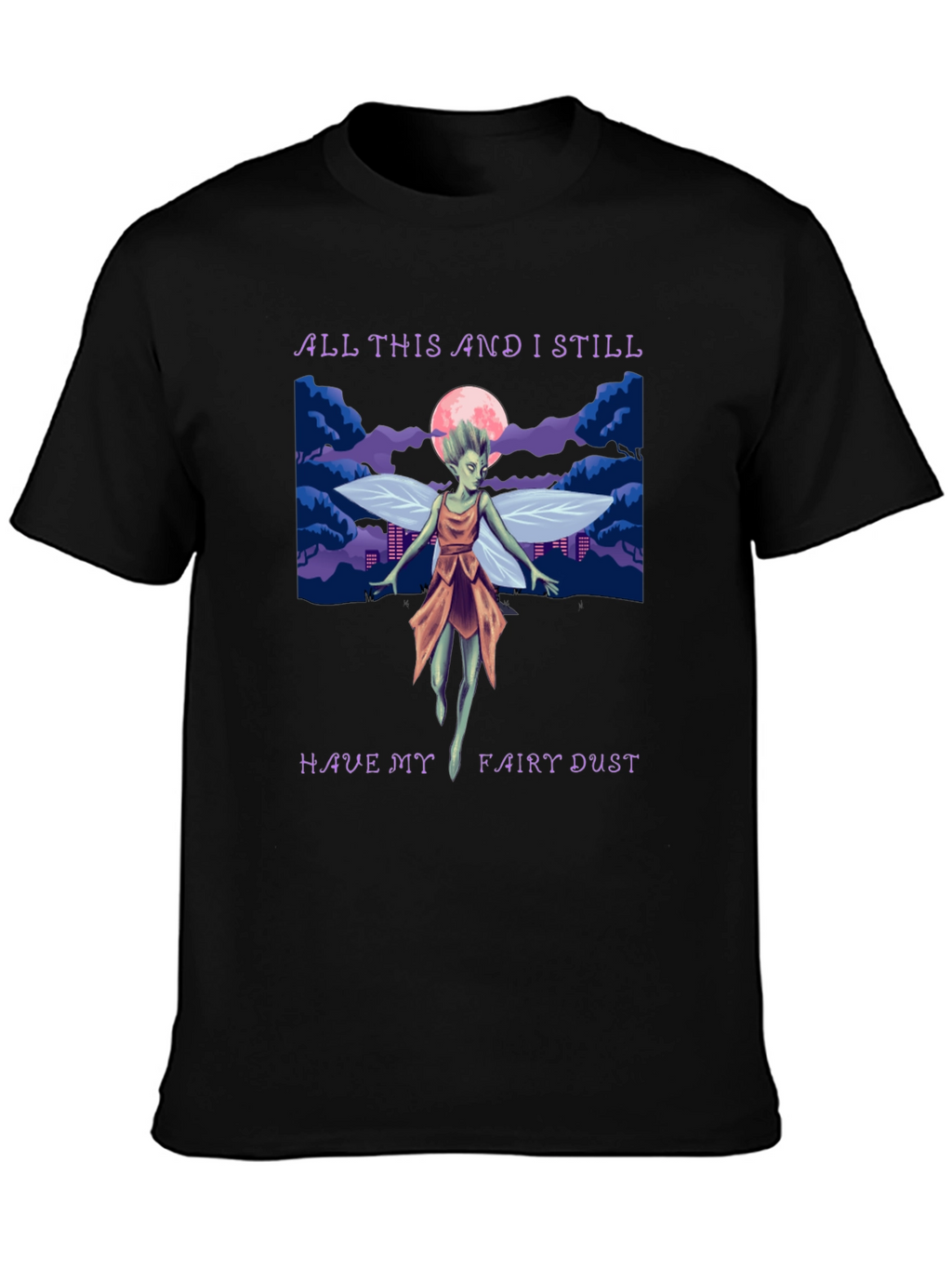 Fairy Dust Graphic Tee - Whimsical Design Soft Cotton
