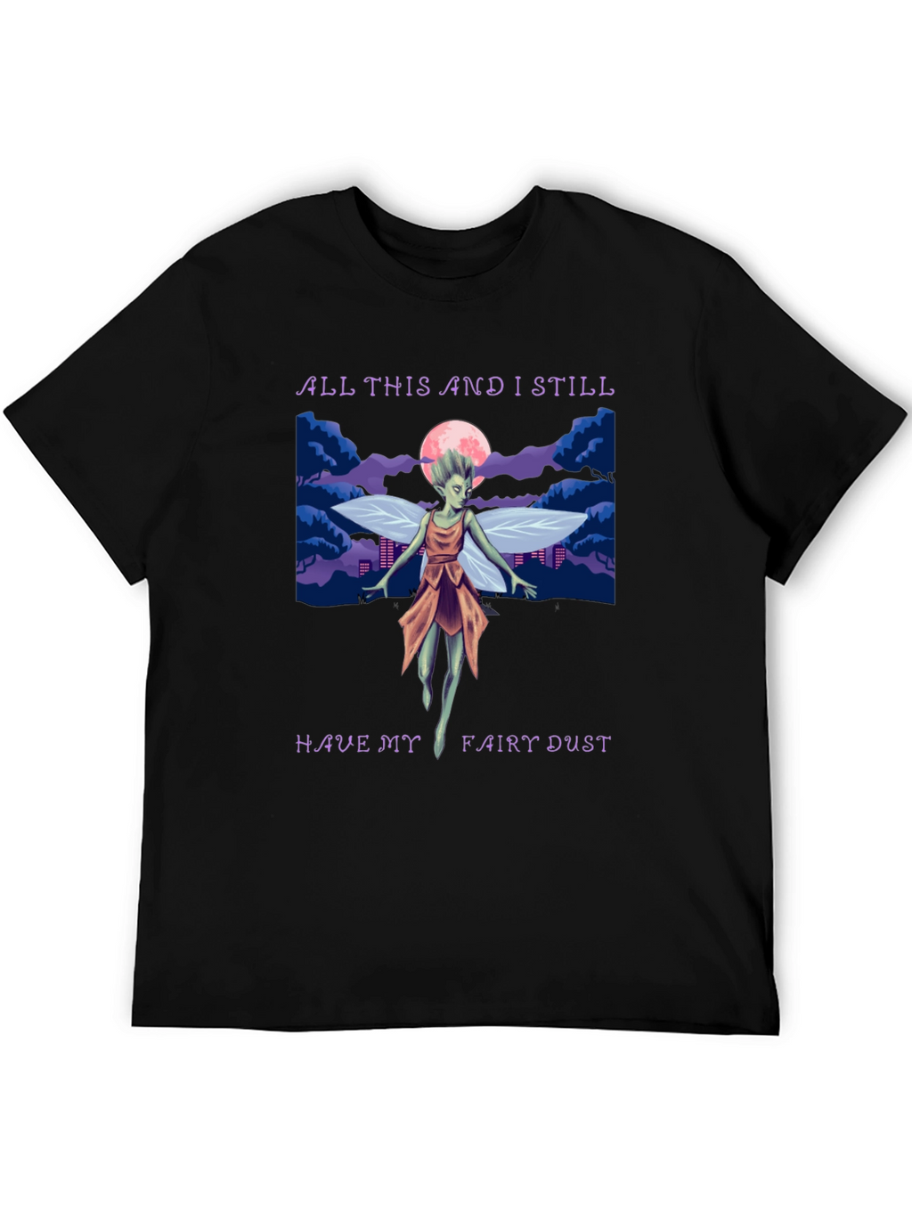 Fairy Dust Graphic Tee - Whimsical Design Soft Cotton