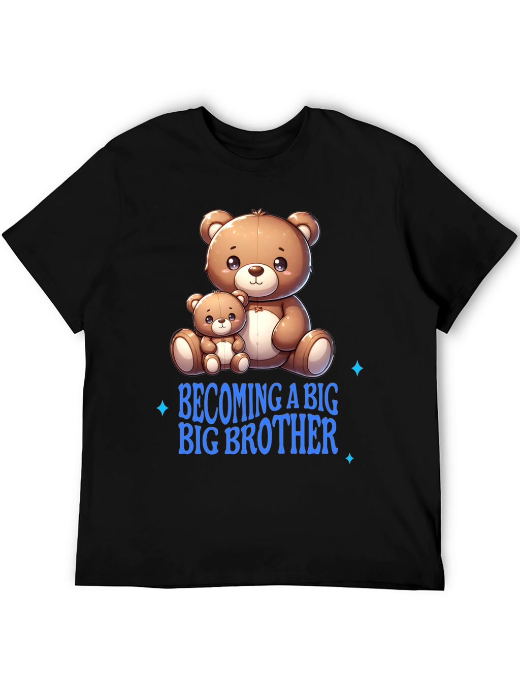 Becoming a Big Brother T-Shirt Cute Bear Graphic