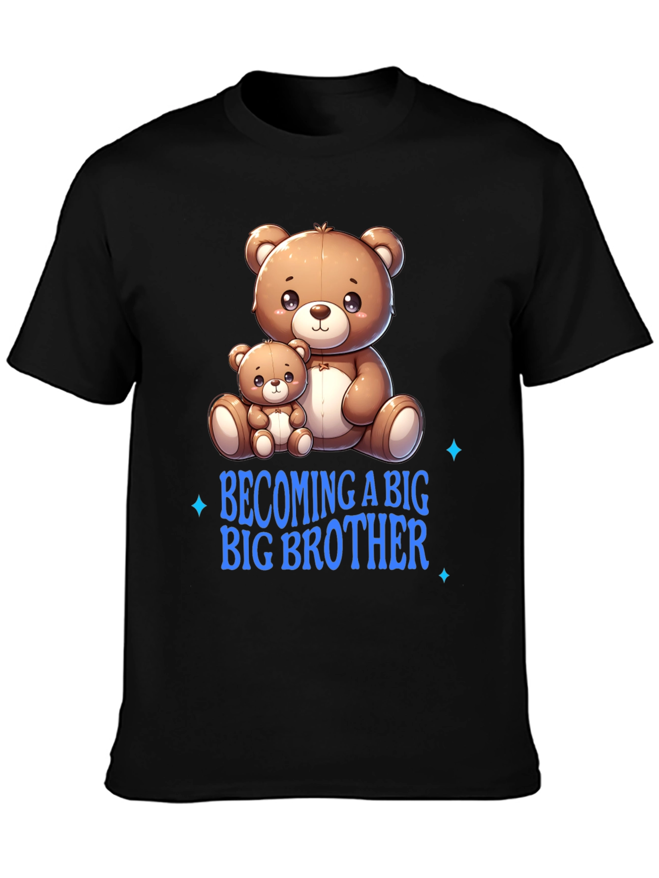 Becoming a Big Brother T-Shirt Cute Bear Graphic