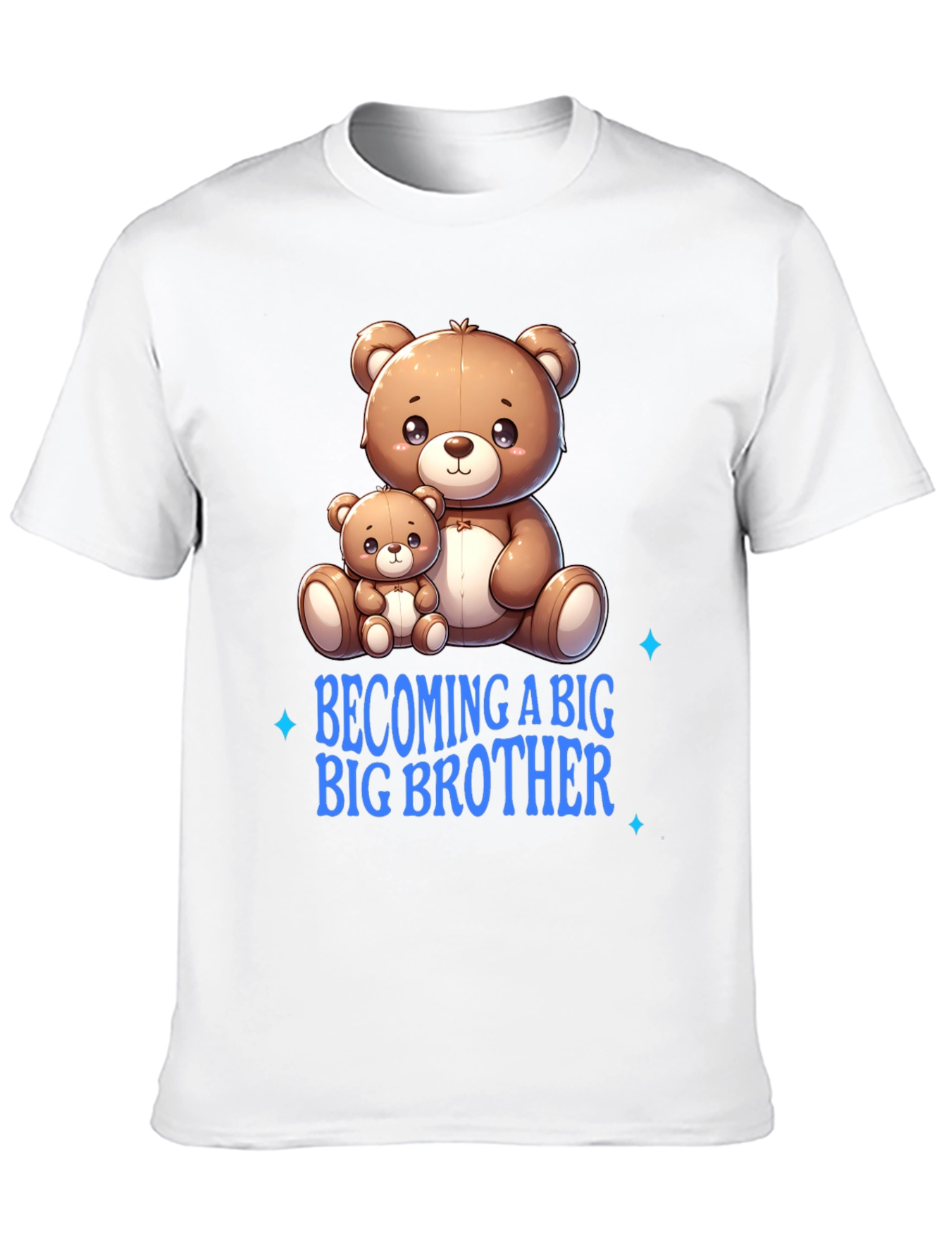Becoming a Big Brother T-Shirt Cute Bear Graphic