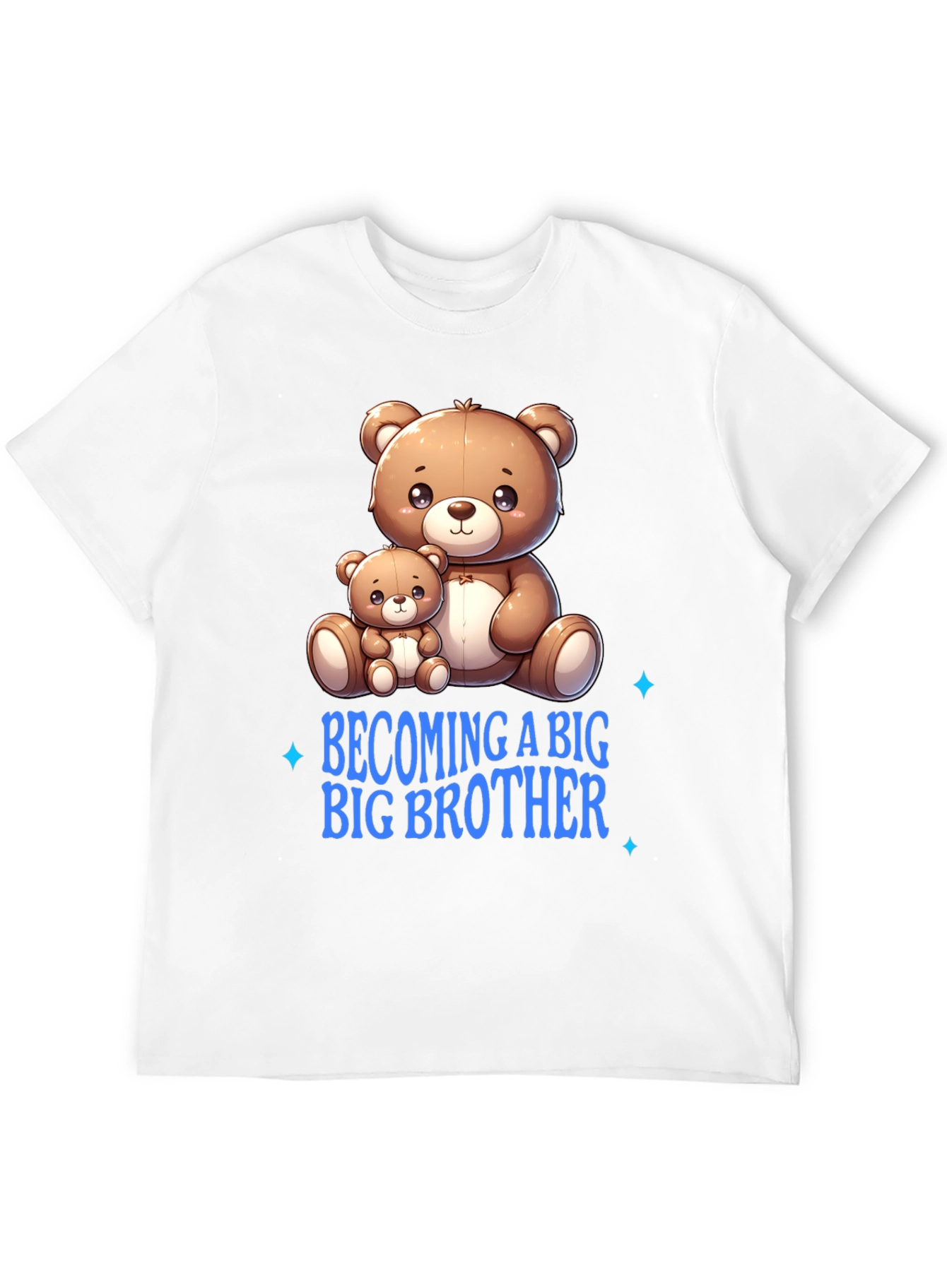 Becoming a Big Brother T-Shirt Cute Bear Graphic