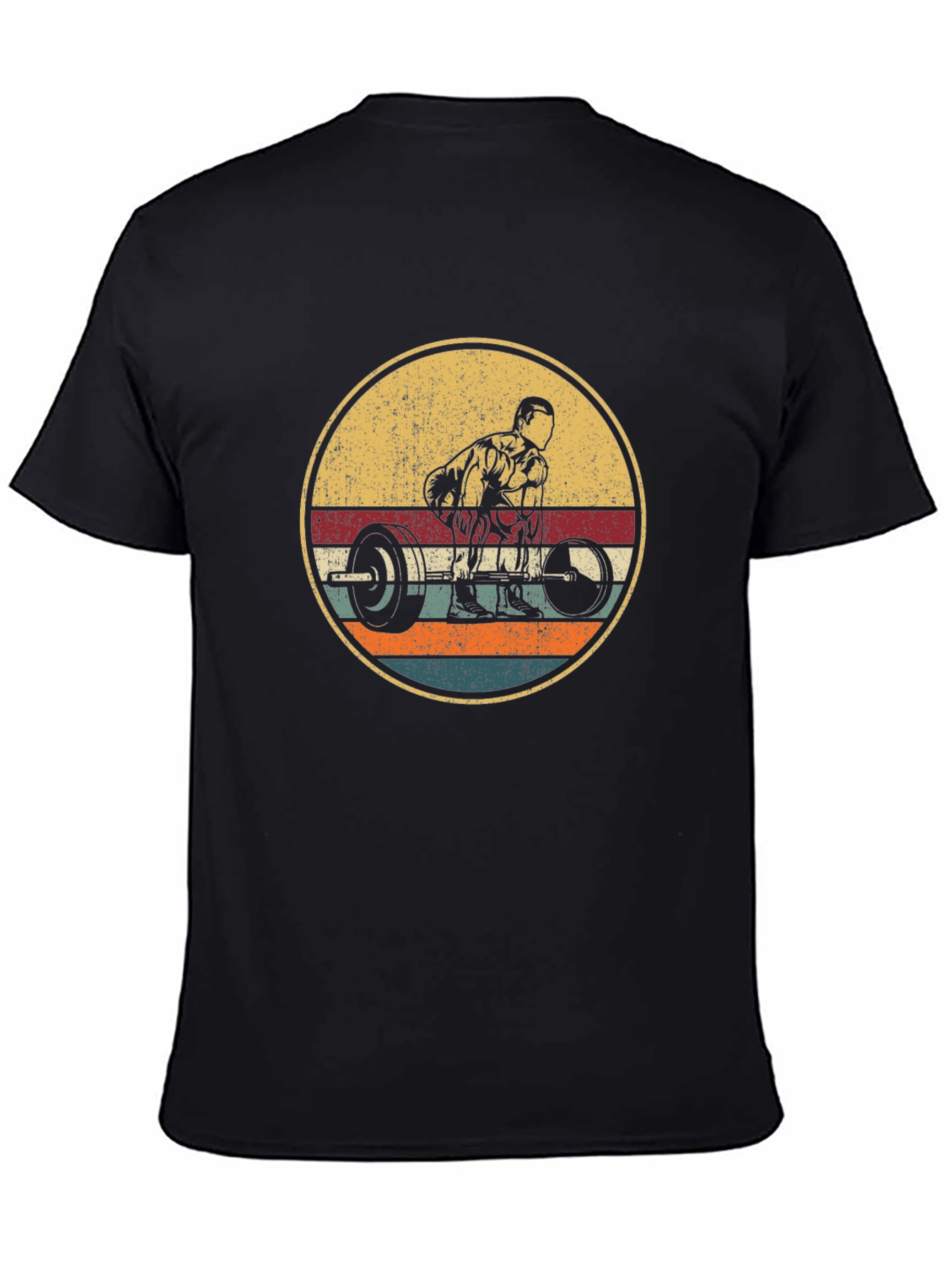 Retro Weightlifting T-Shirt - Vintage Gym Apparel