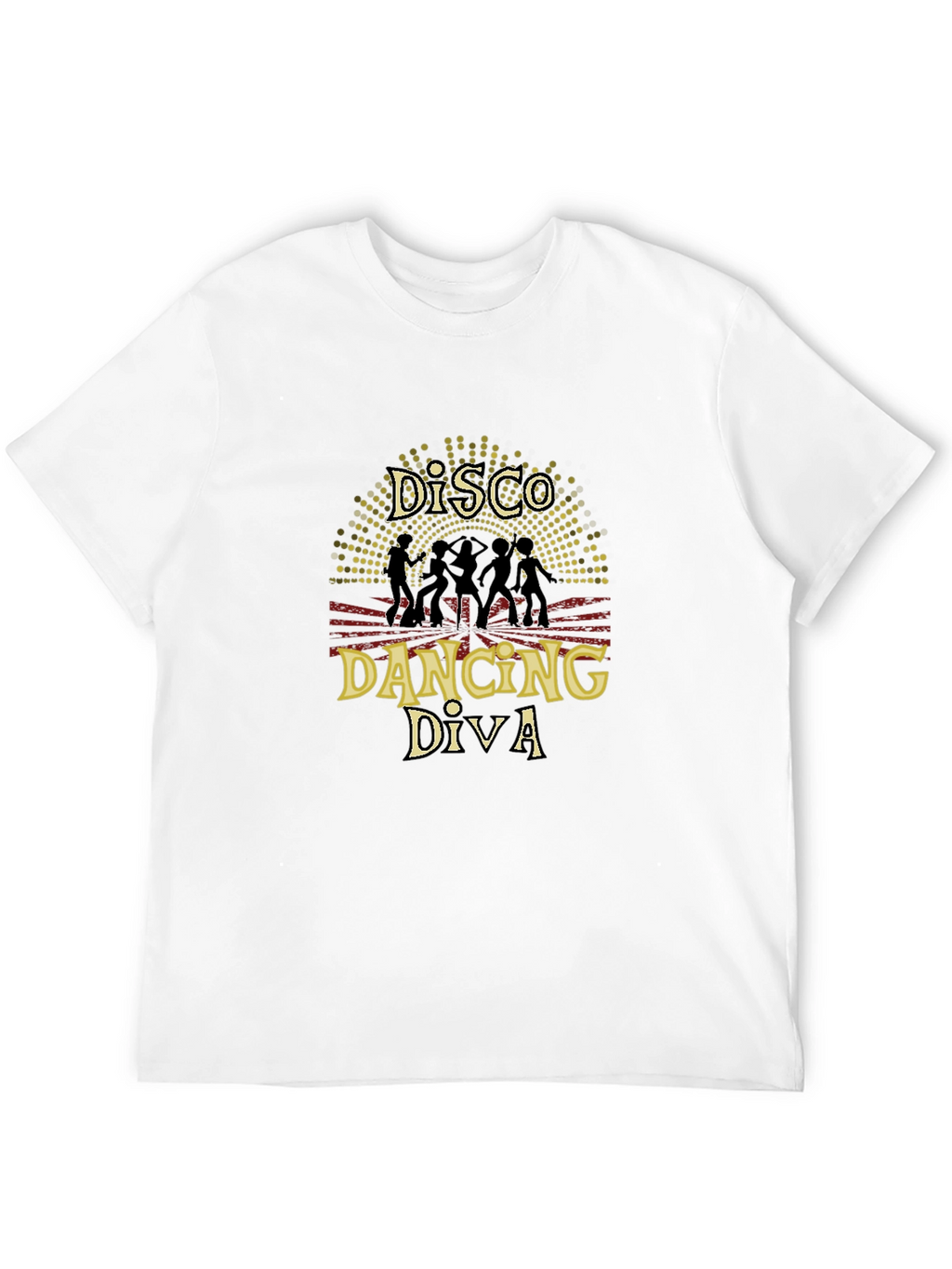 Disco Dancing Diva Black T-Shirt