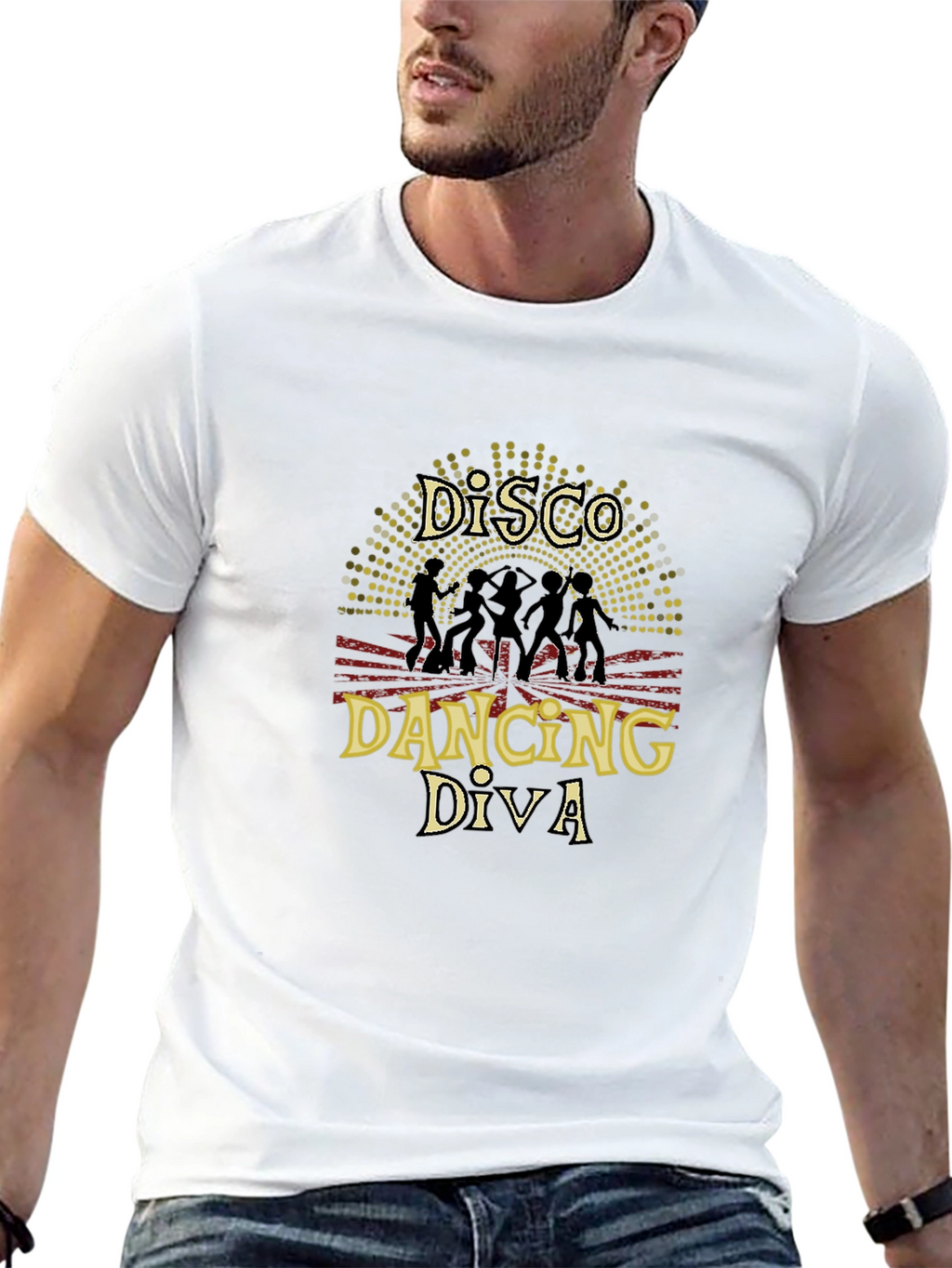Disco Dancing Diva Black T-Shirt