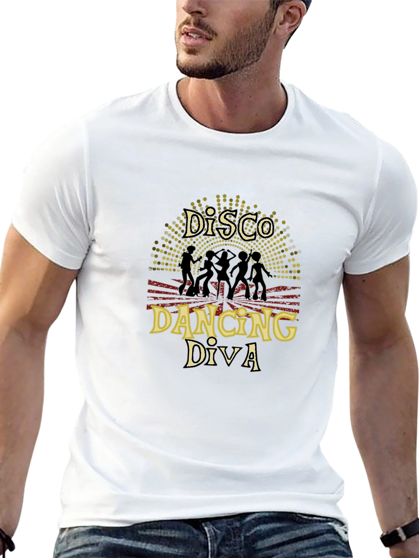 Disco Dancing Diva Black T-Shirt