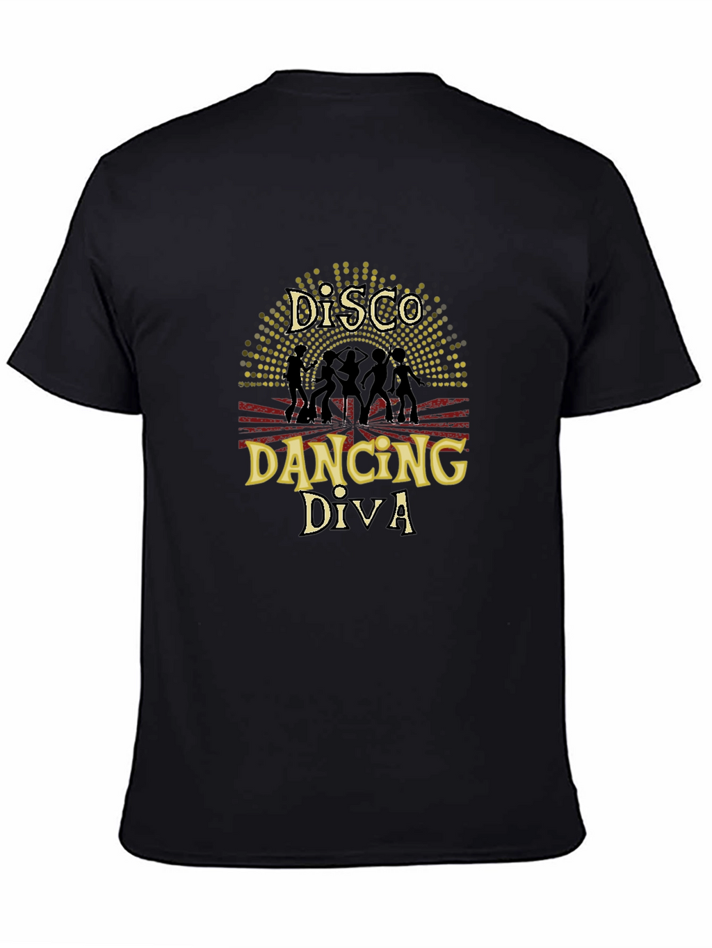 Disco Dancing Diva Black T-Shirt