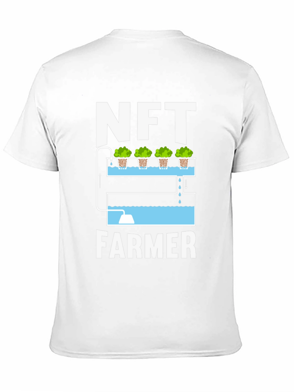 NFT Farmer Graphic T-Shirt - Hydroponics Design