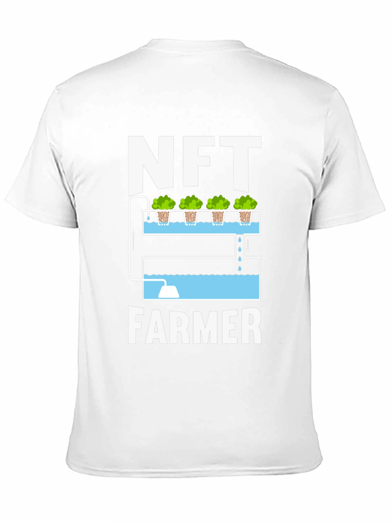 NFT Farmer Graphic T-Shirt - Hydroponics Design