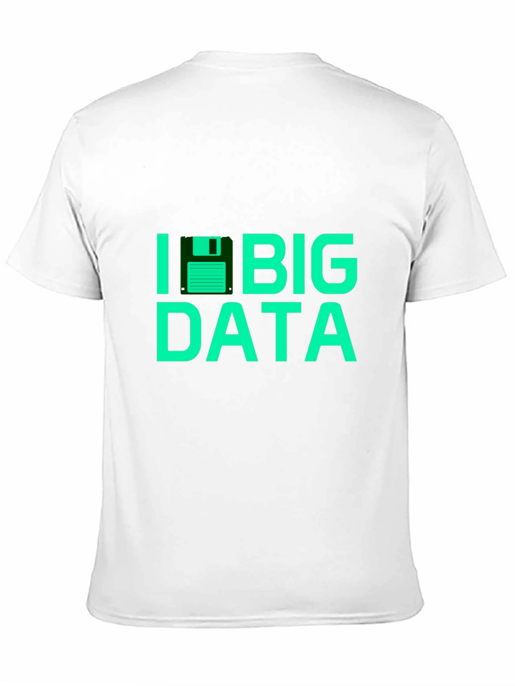 I Floppy Disk Big Data Tee - Black T-Shirt