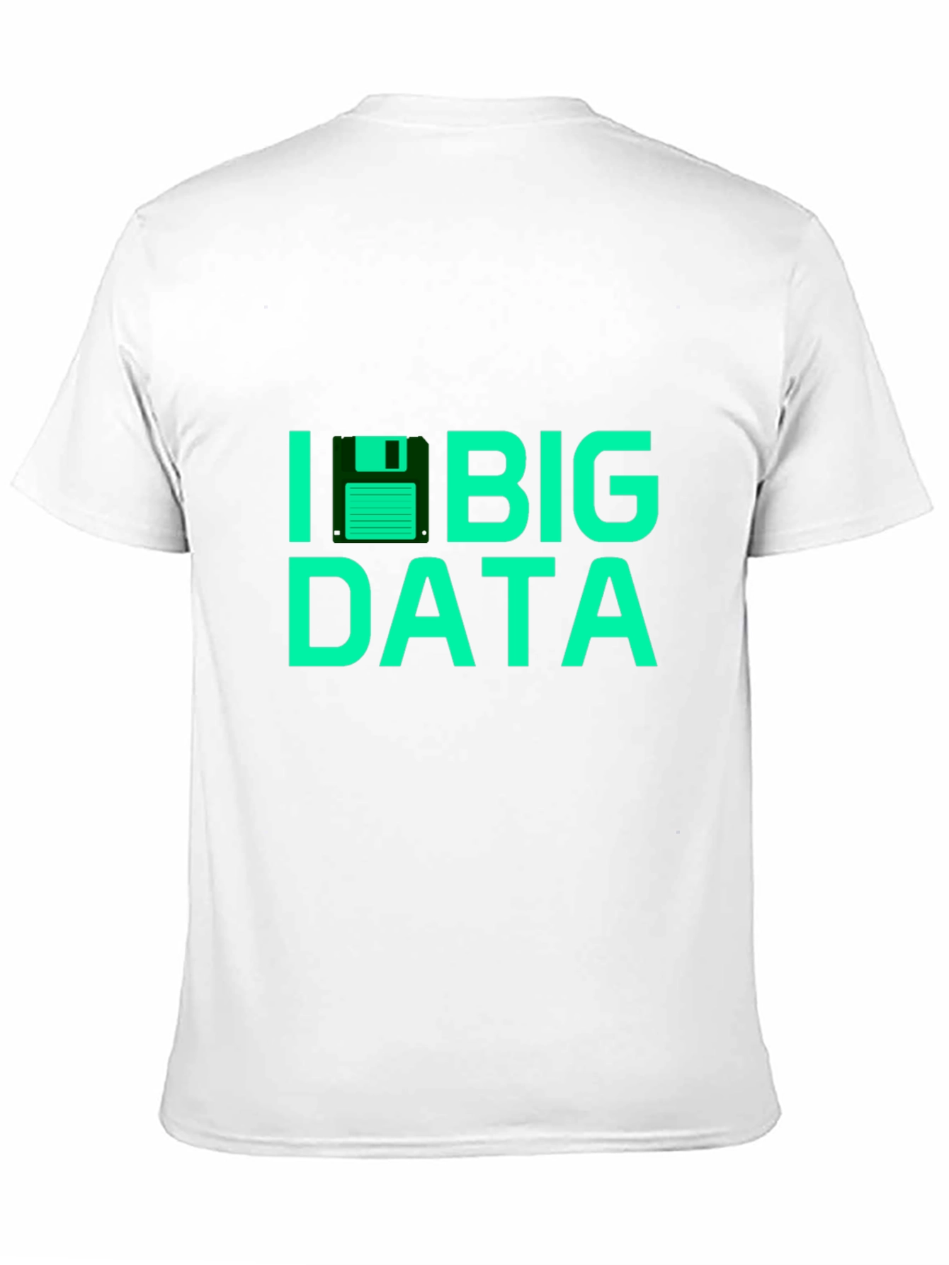 I Floppy Disk Big Data Tee - Black T-Shirt