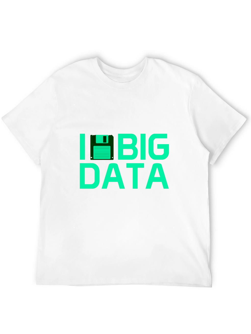 I Floppy Disk Big Data Tee - Black T-Shirt