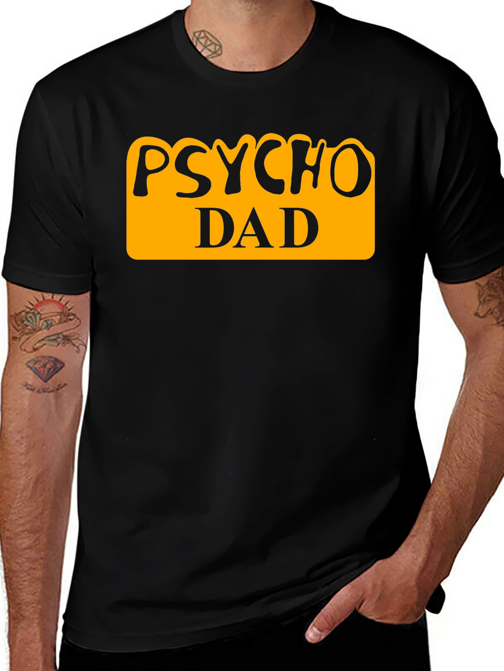 Psycho Dad Graphic Tee - Funny Fathers Day Shirt