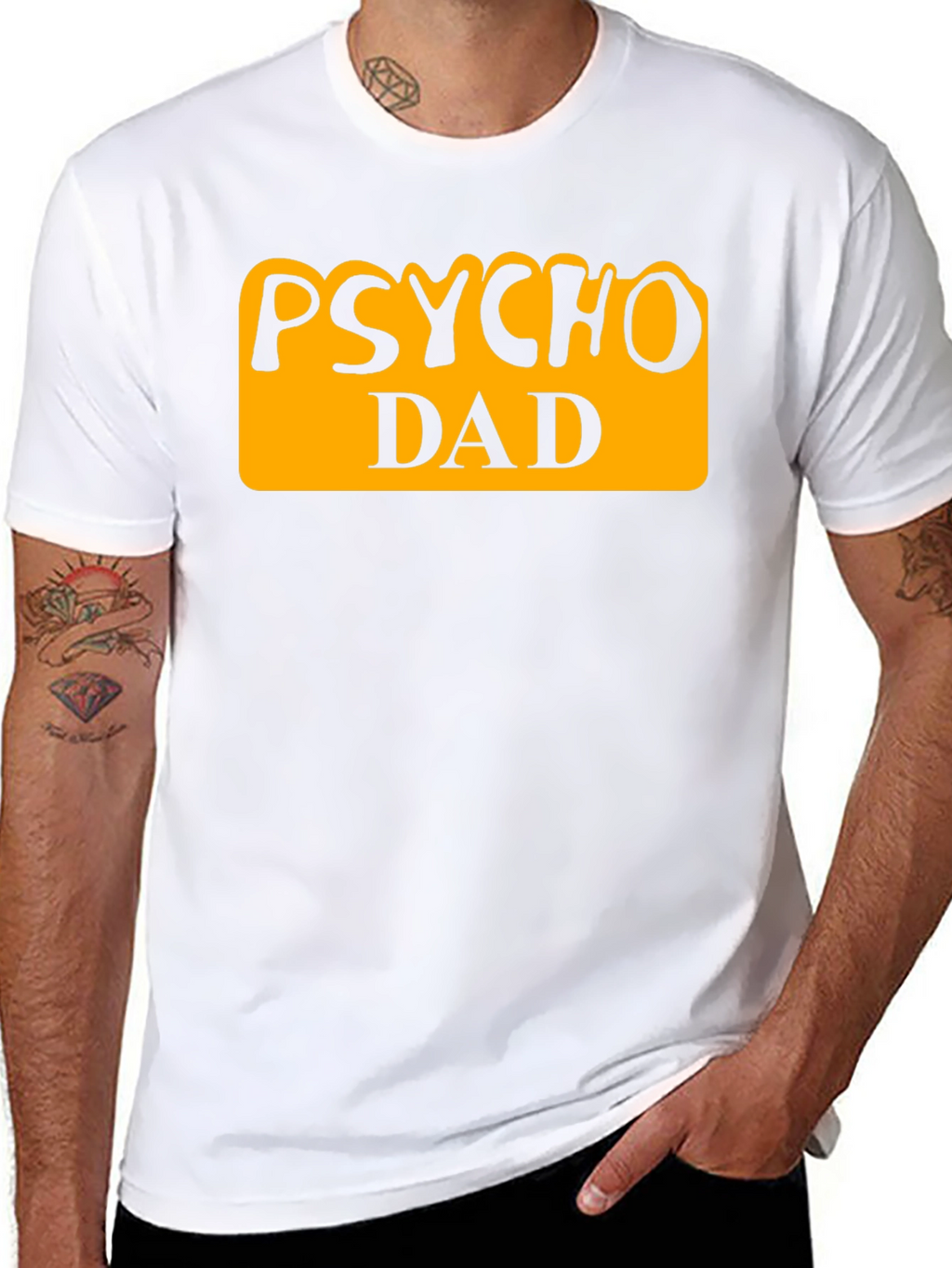 Psycho Dad Graphic Tee - Funny Fathers Day Shirt
