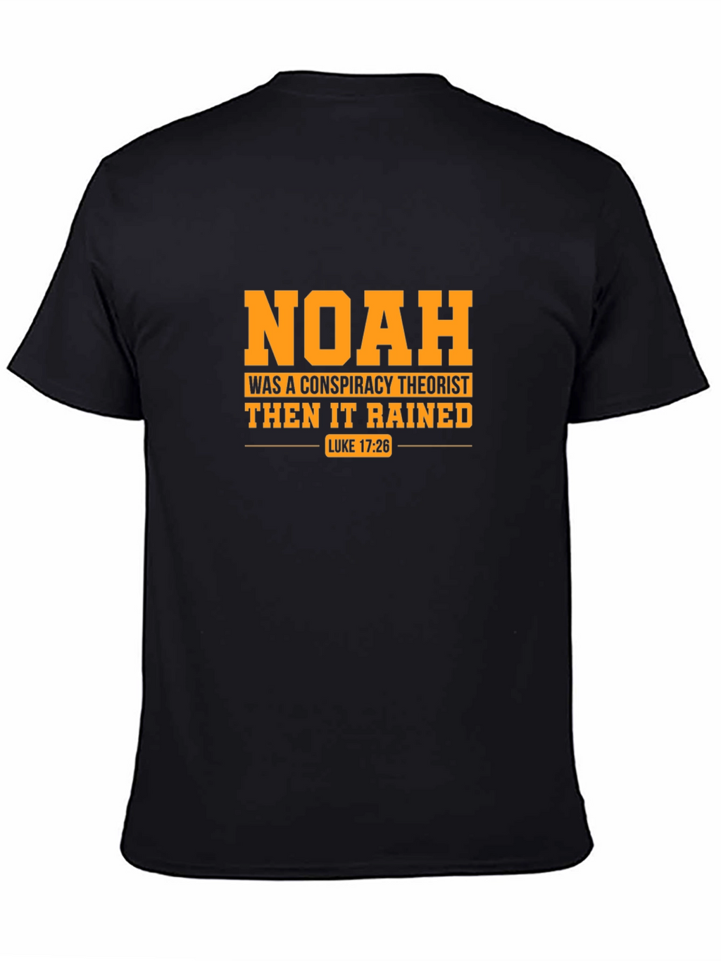 Noah Conspiracy Theorist Black T-Shirt