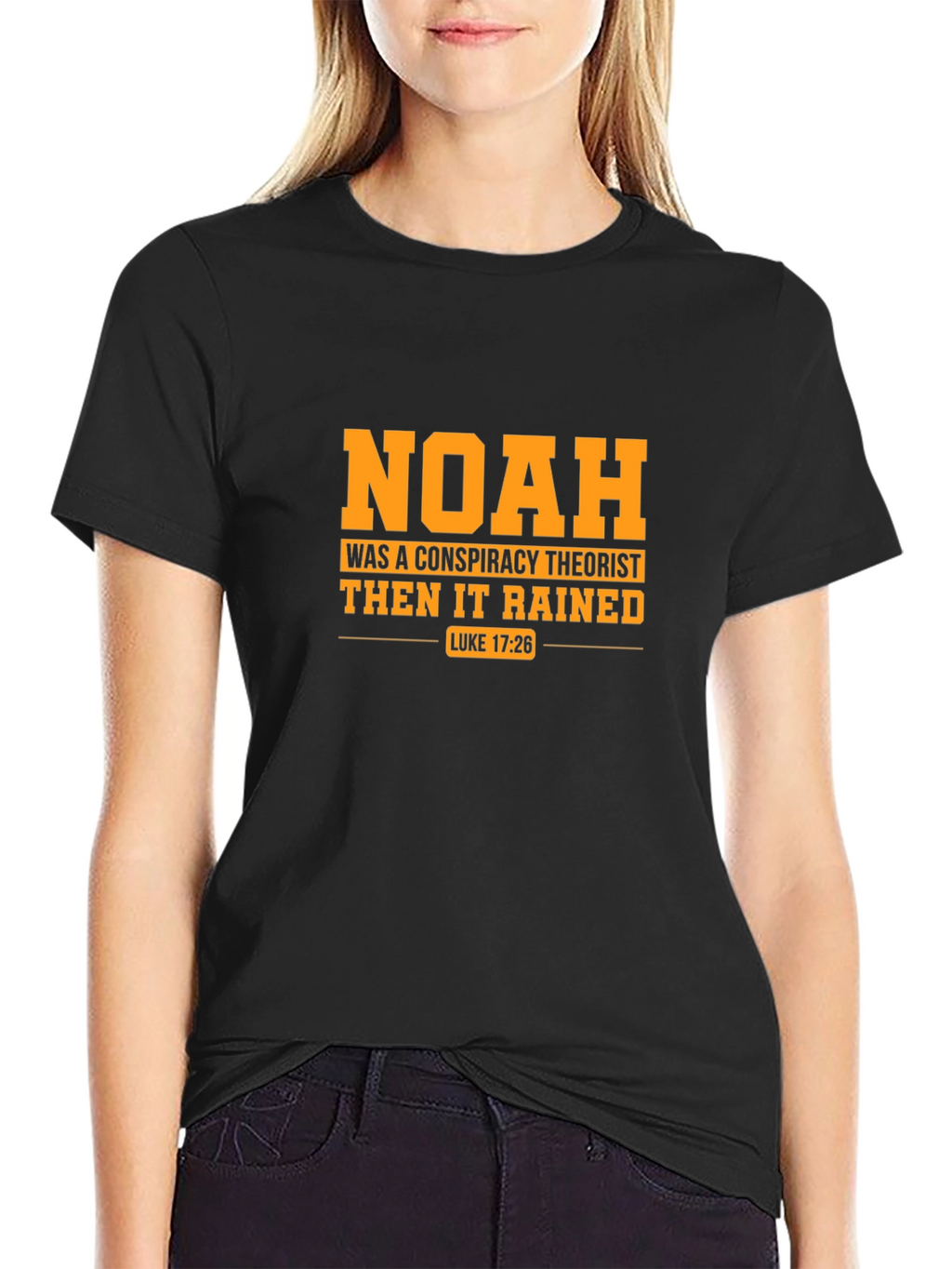 Noah Conspiracy Theorist Black T-Shirt