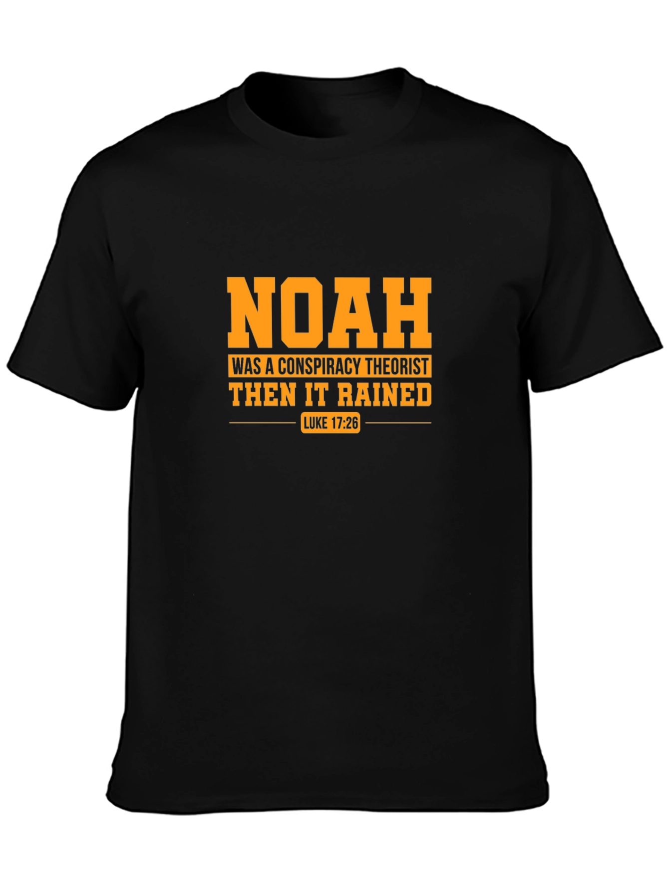 Noah Conspiracy Theorist Black T-Shirt