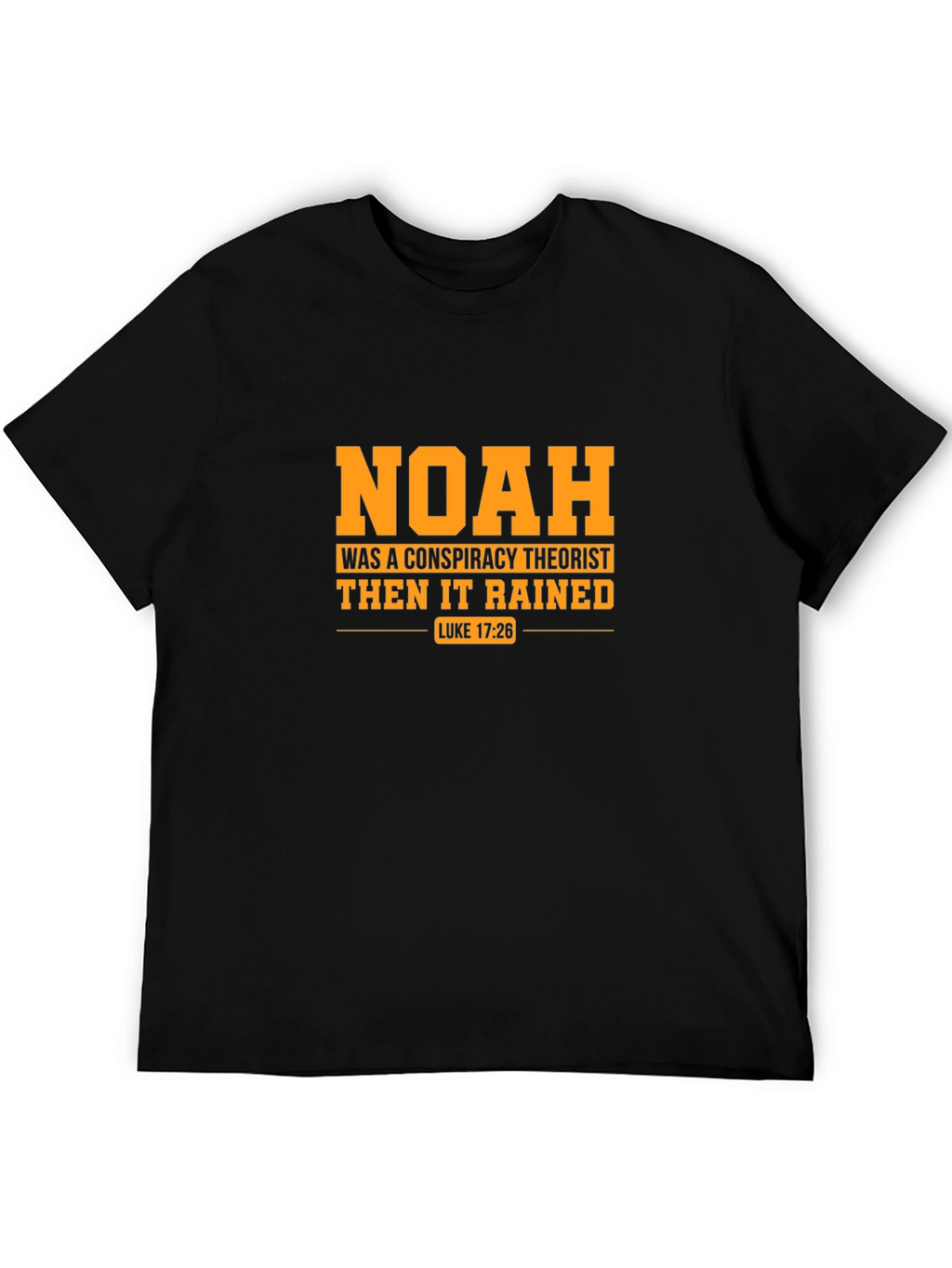 Noah Conspiracy Theorist Black T-Shirt