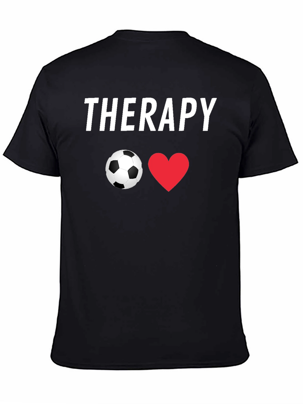 Soccer Therapy T-Shirt - Black