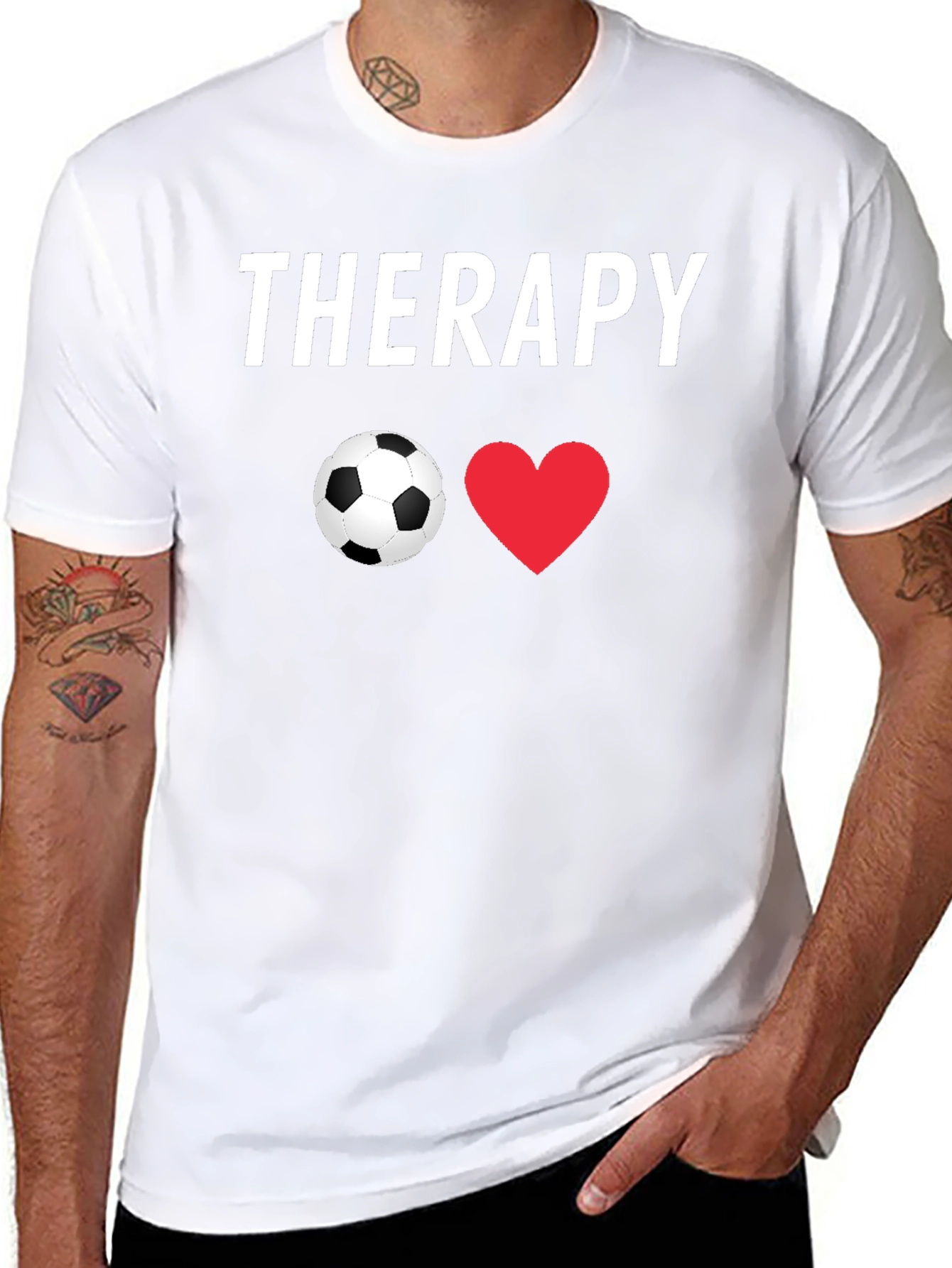 Soccer Therapy T-Shirt - Black