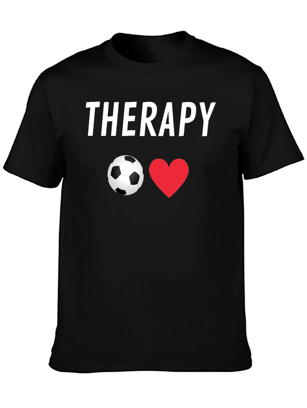 Soccer Therapy T-Shirt - Black