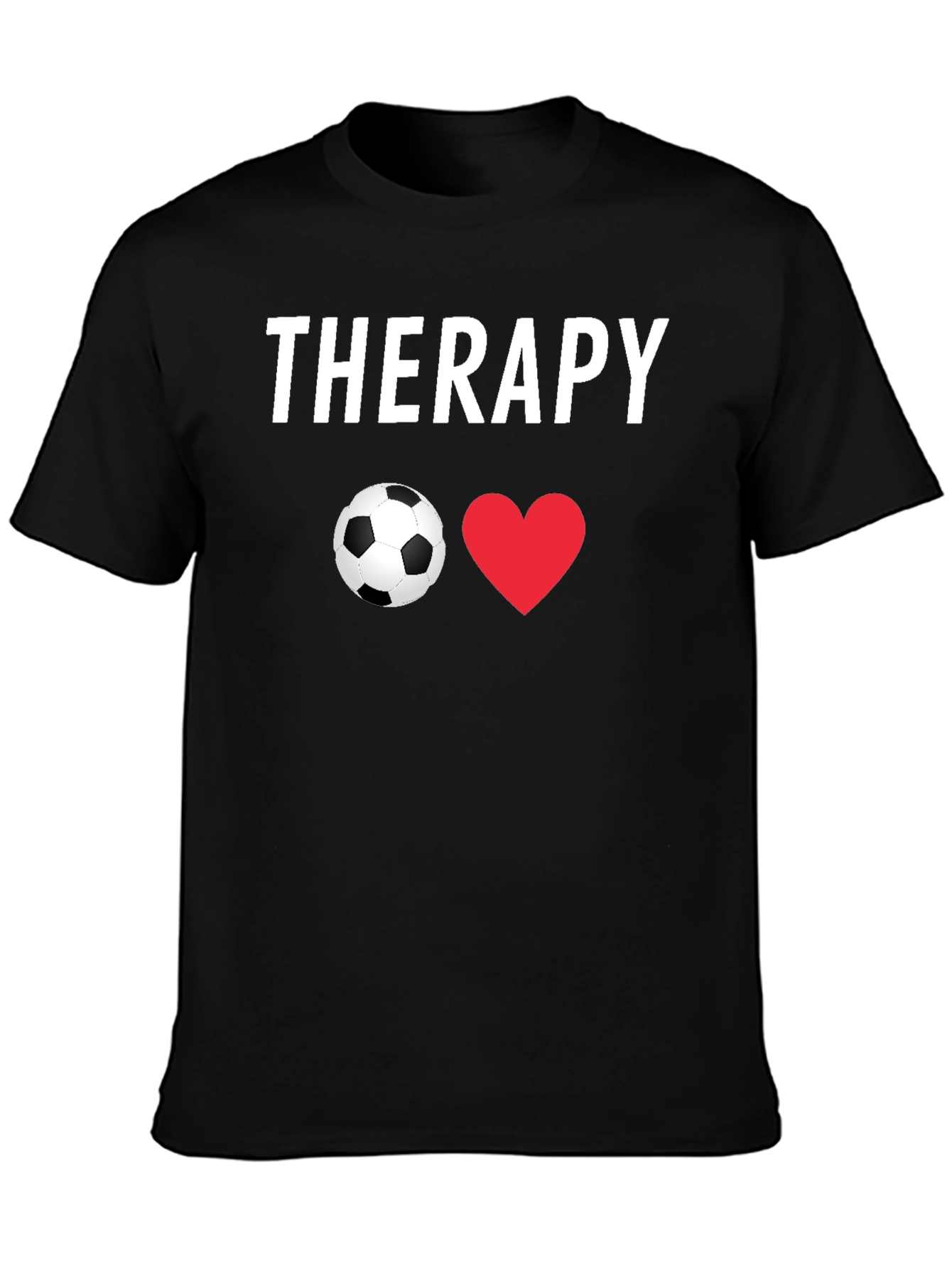 Soccer Therapy T-Shirt - Black