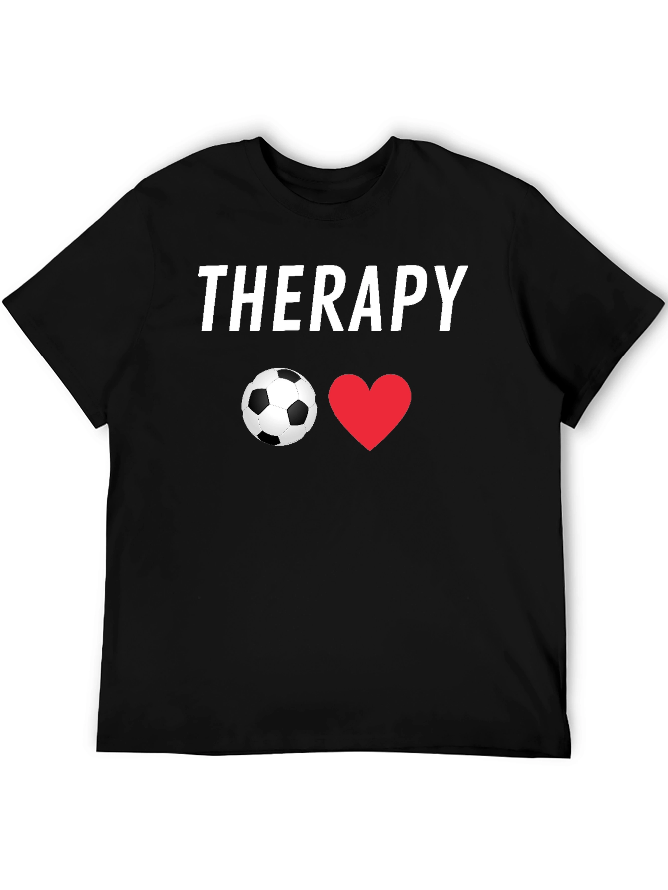 Soccer Therapy T-Shirt - Black