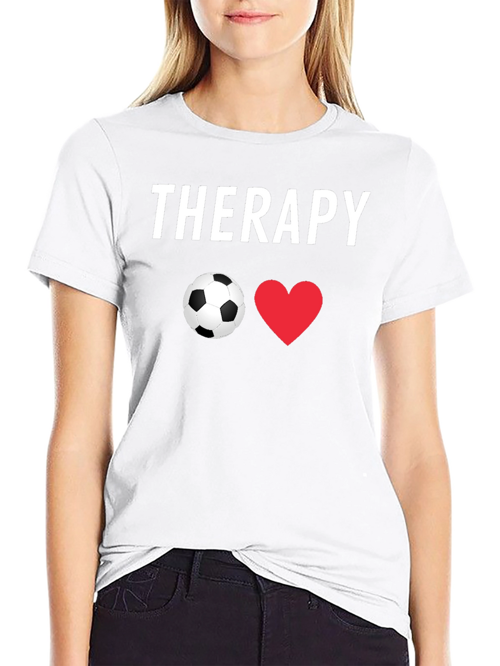 Soccer Therapy T-Shirt - Black